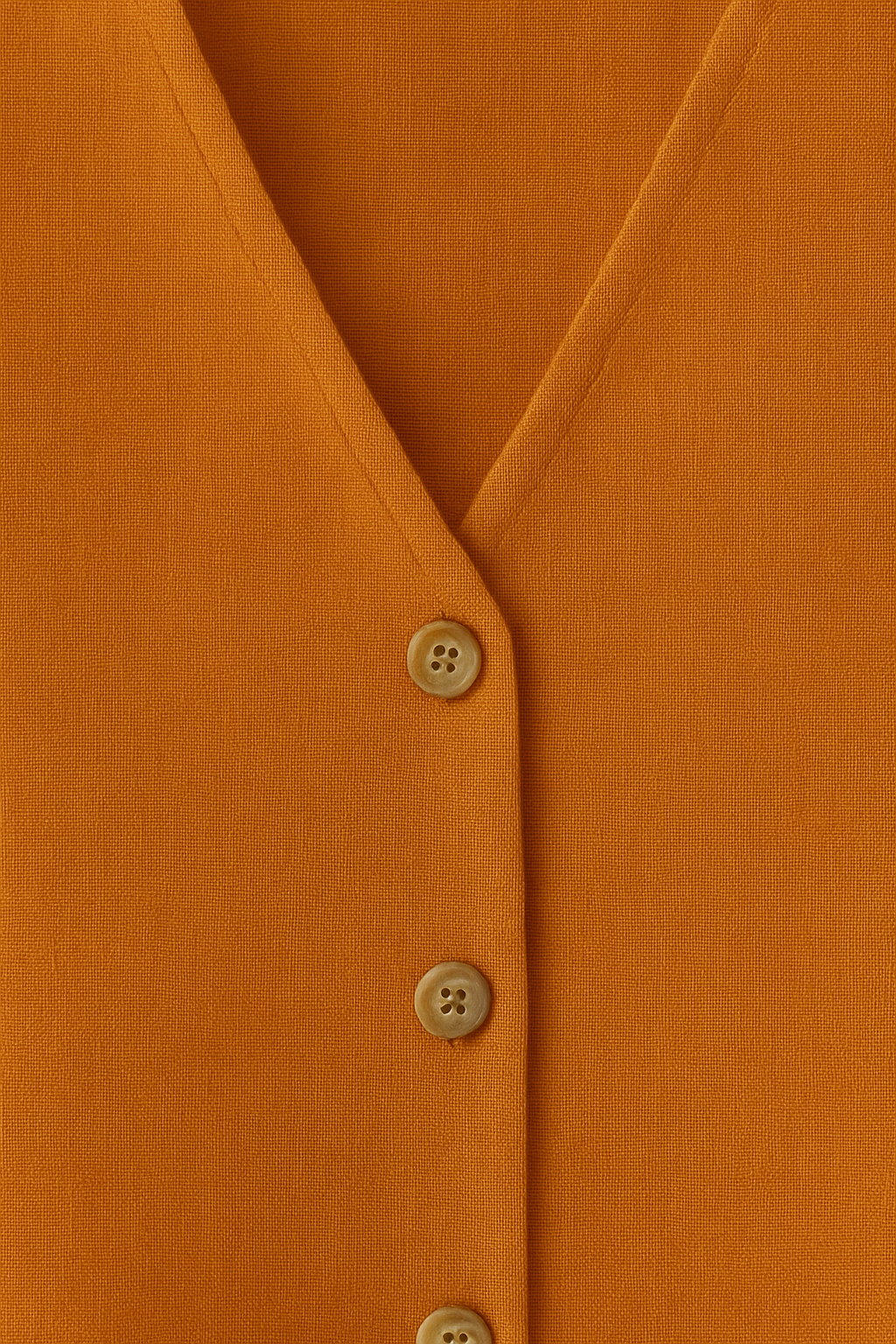 Chalecos Para Mujer Tipo Lino Asimetrico R51101 Naranja