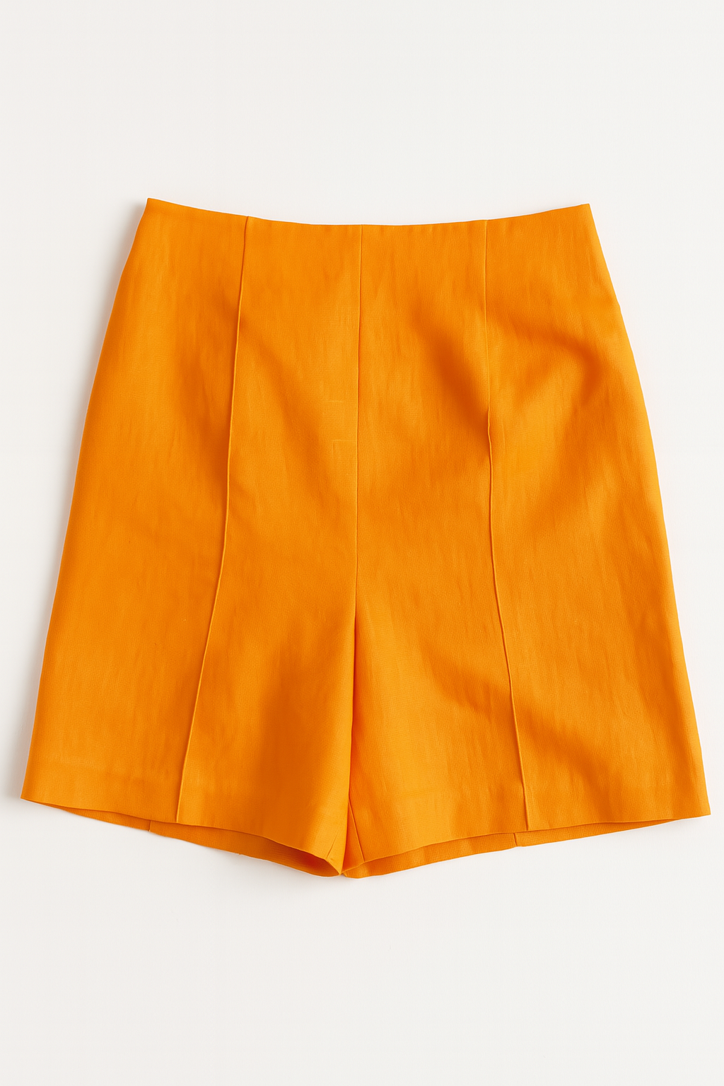 Shorts Para Mujer Estilo Lino Tiro Alto Y51104 Naranja