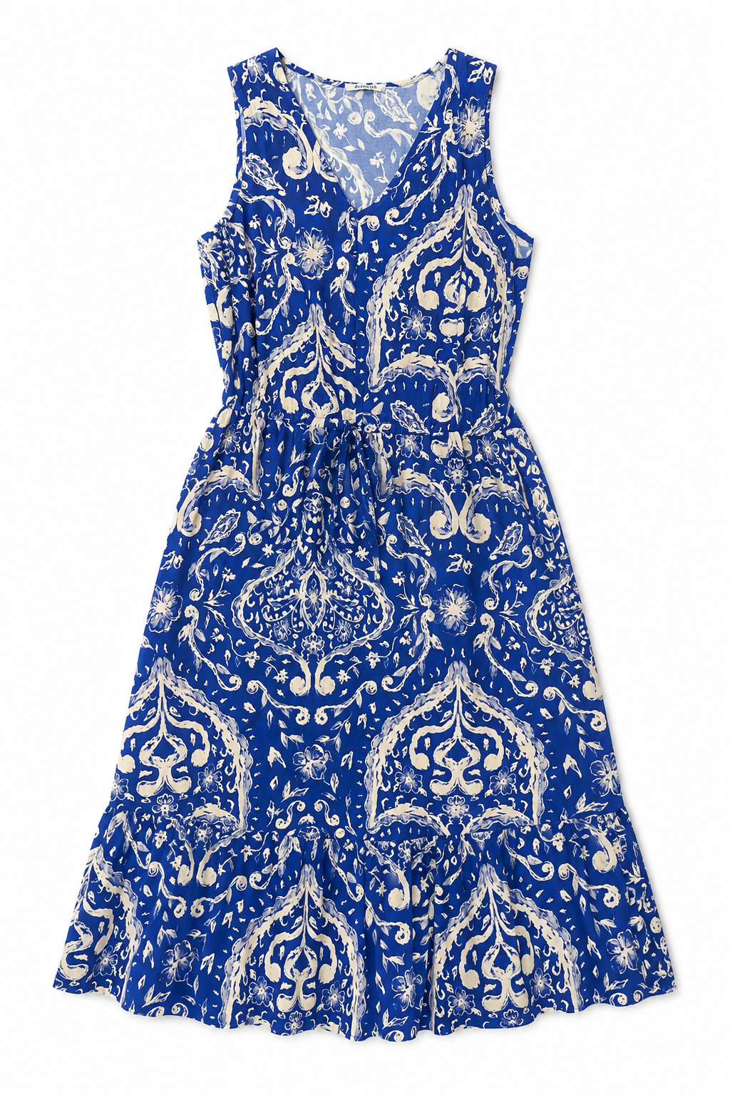 Vestidos Para Mujer Básico Sin Mangas Con Jareta S61122 Azul