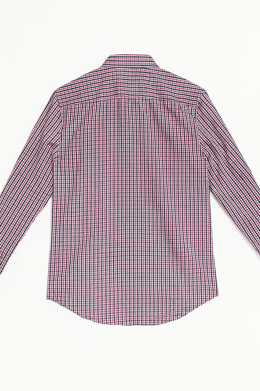 Camisas Para Hombre Cuadros Clásica Con Bolsillo B55203 Rojo