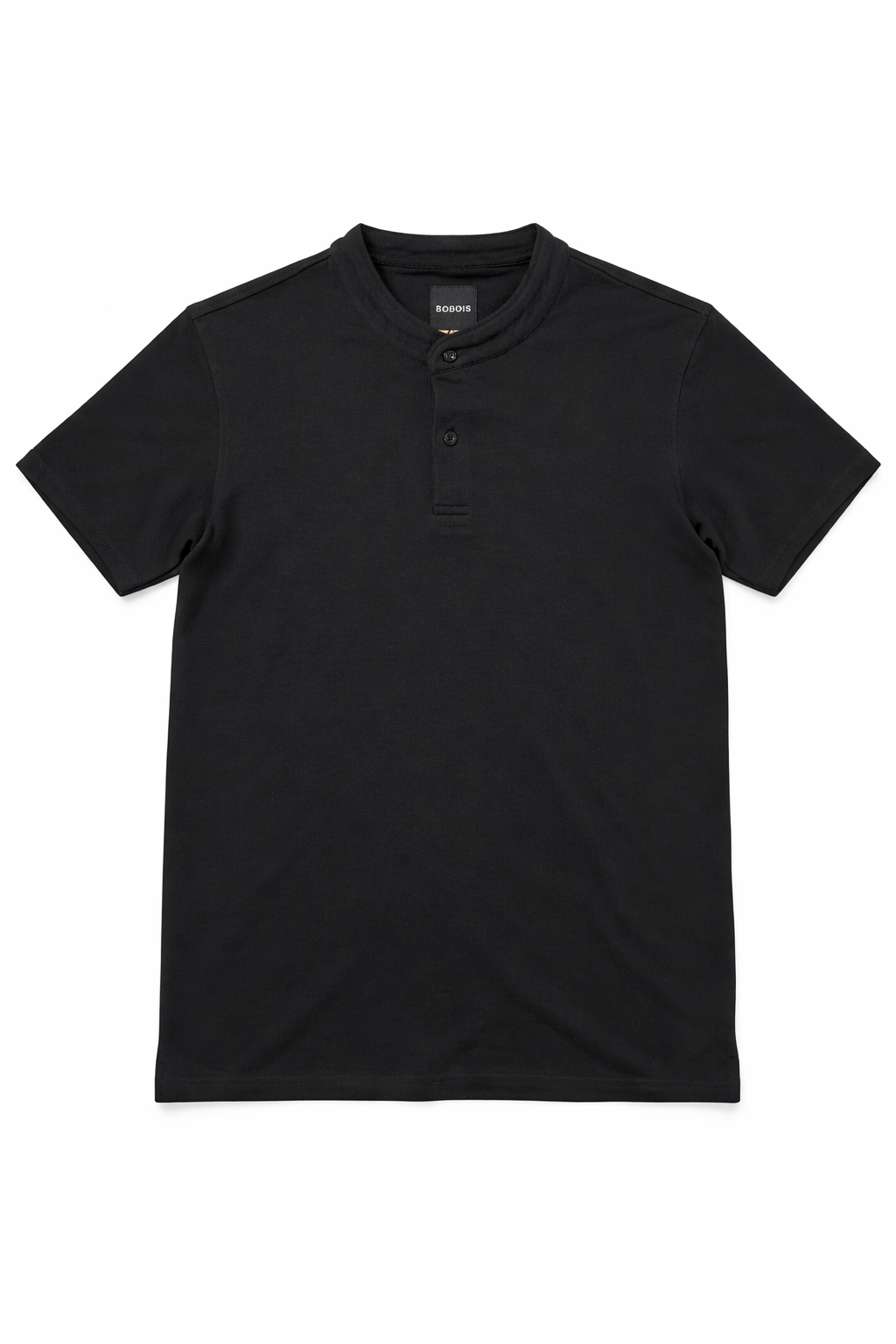 Playeras Polo Para Hombre Cuello Mao Spandex APMAO Negro