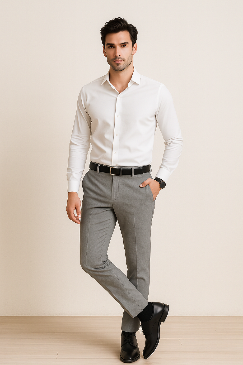 Pantalones Para Hombre De Vestir GPAVES Jaspe