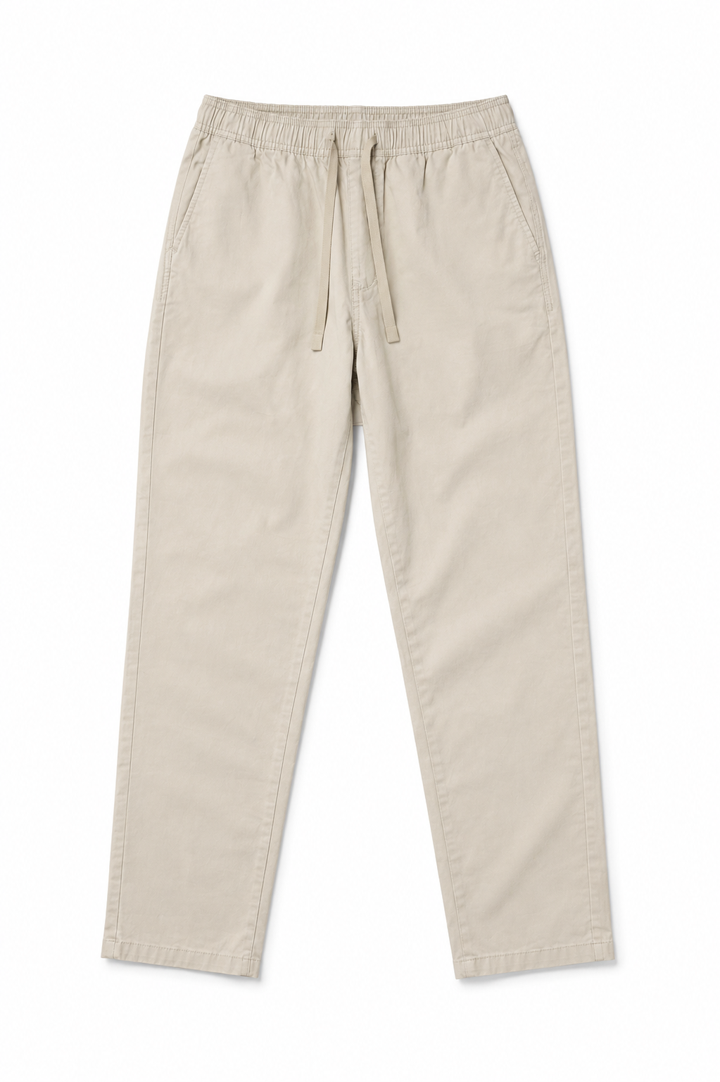 Joggers Para Hombre Pantalón Algodón Spandex Con Jareta GJOGGW Beige