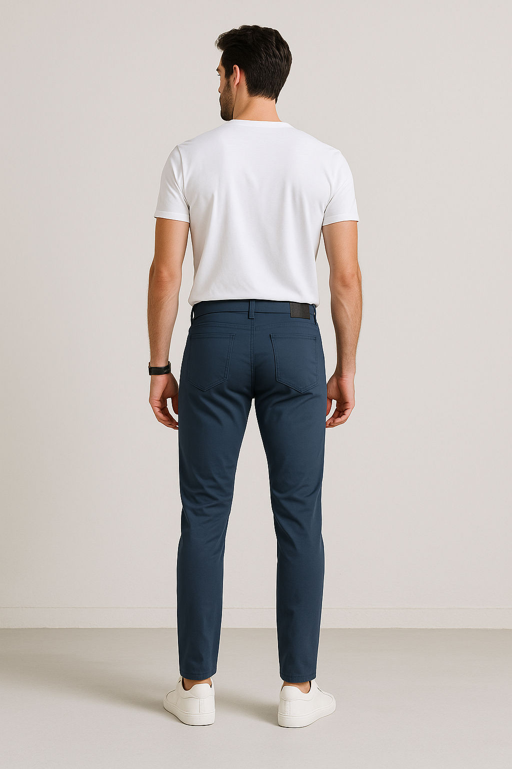 Pantalones Para Hombre De Vestir Flex Slim GJFLEX Marino
