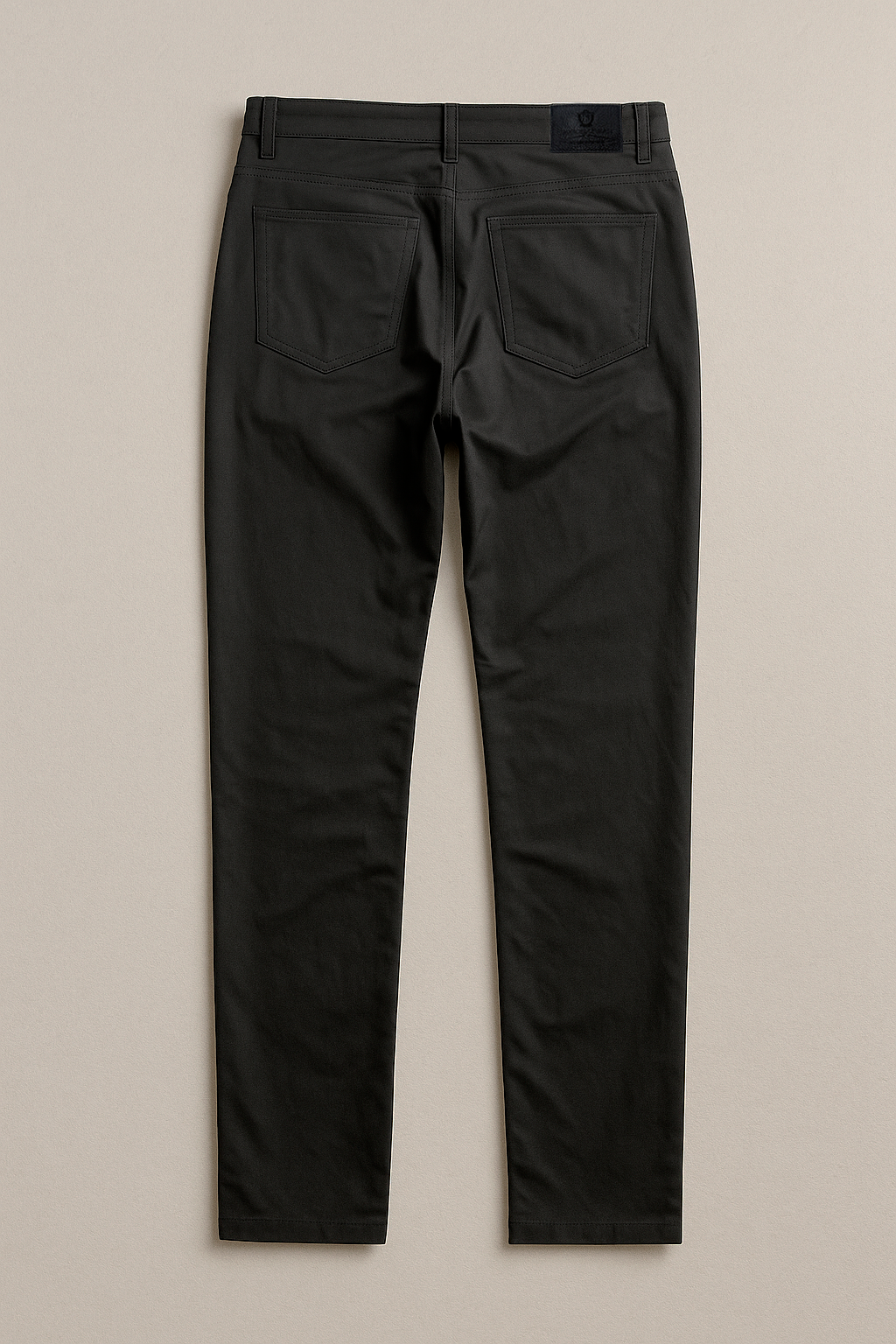 Pantalones Para Hombre De Vestir Slim Tela Flex GJFLEX Negro