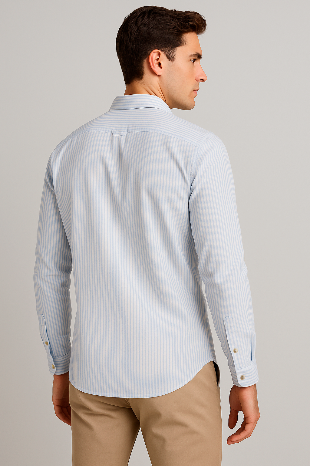 Camisas Para Hombre Regular Fit Oxford B51113 Cielo