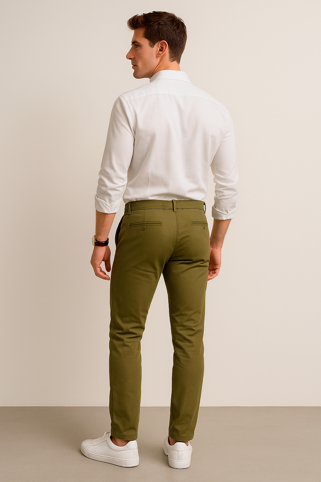 Pantalones Para Hombre Soft Stretch Slim GPAXAR Camel