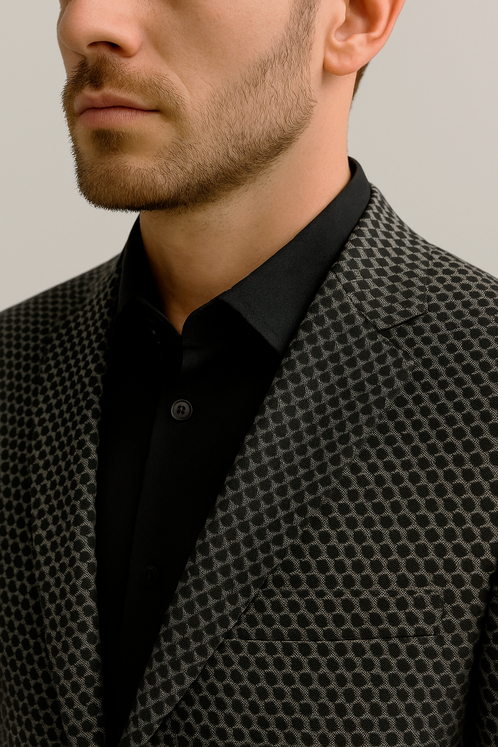 Sacos Para Hombre Formal De Noche F55303 Negro