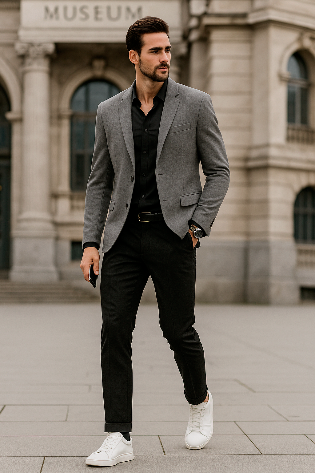 Sacos Para Hombre Liso De Punto FFILATY Oxford