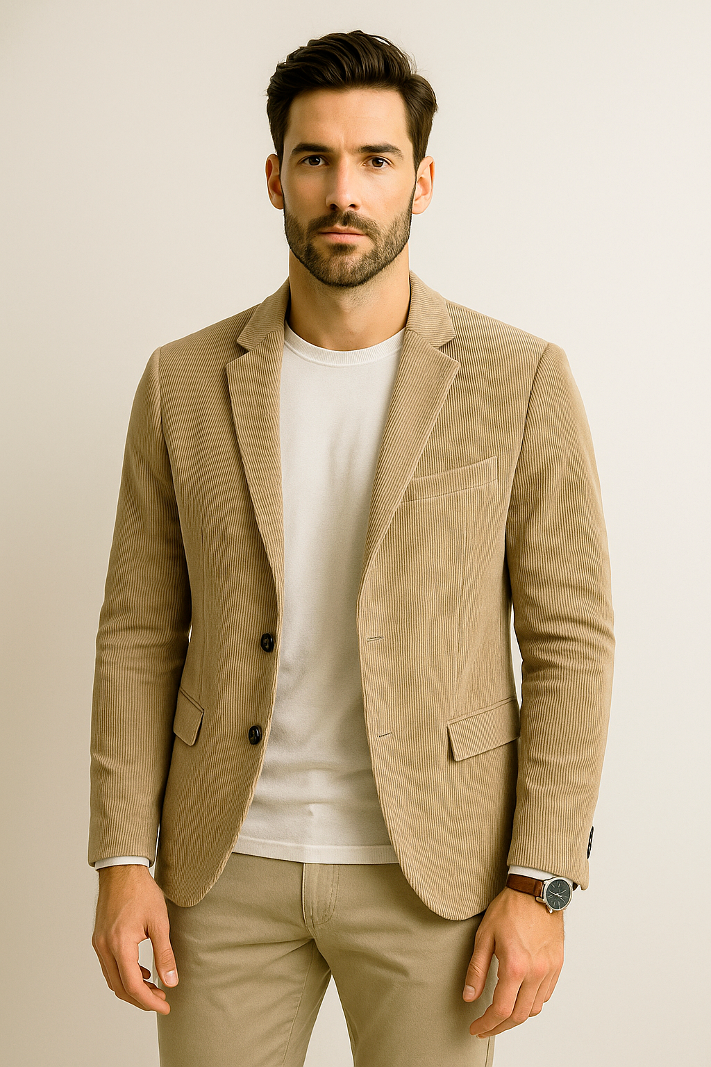 Sacos Para Hombre Tipo Pana FPANA Kaki