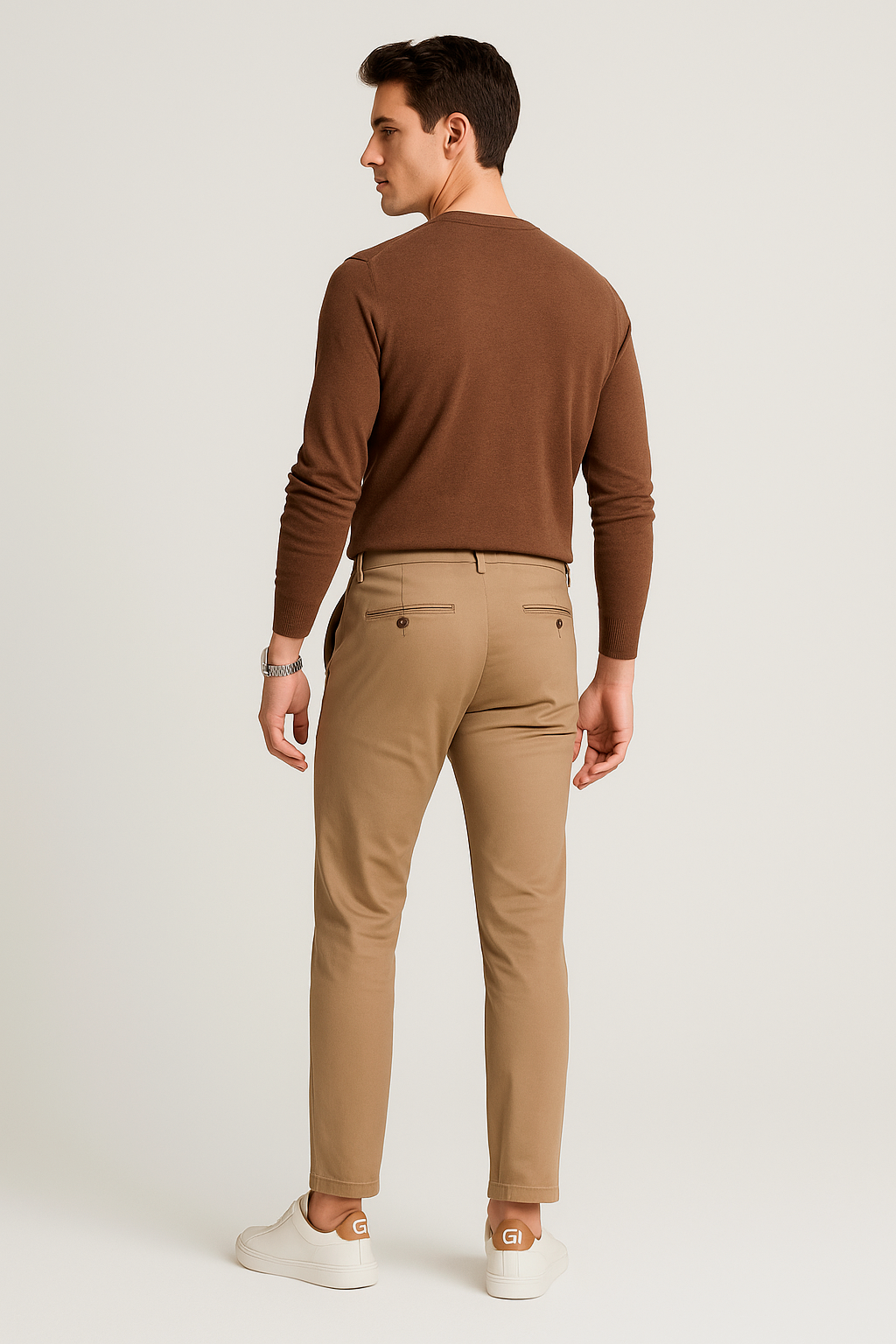 Pantalones Para Hombre Soft Stretch Slim GPAXAR Kaki