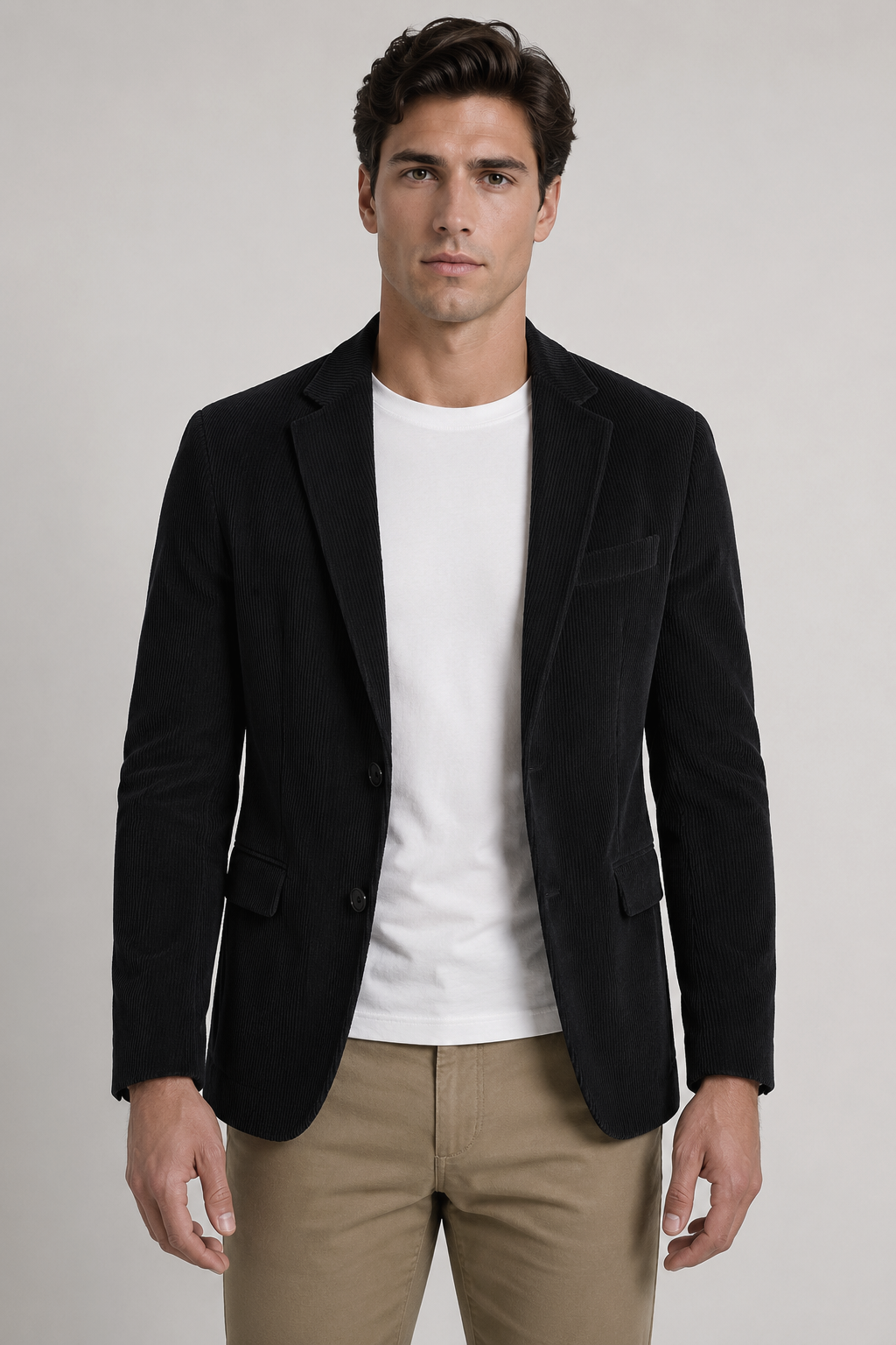 Sacos Para Hombre Tipo Pana FPANA Negro