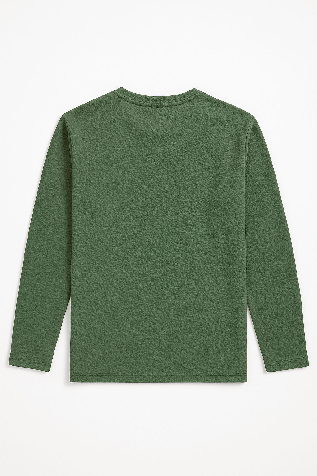 Playeras Para Hombre Manga Larga Textura A55311 Olivo