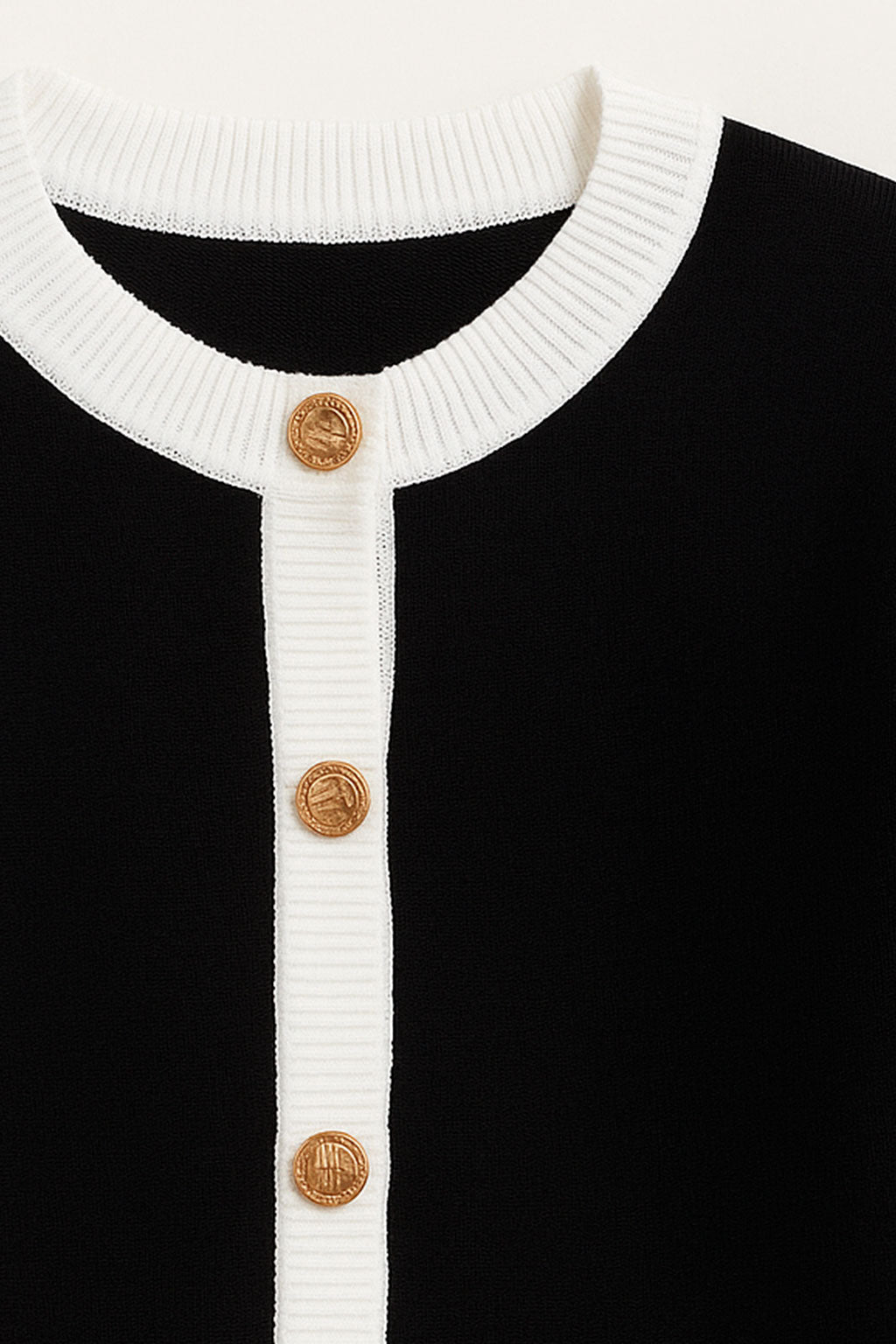 Suéteres Para Mujer Tejido Con Botones O53207 Negro