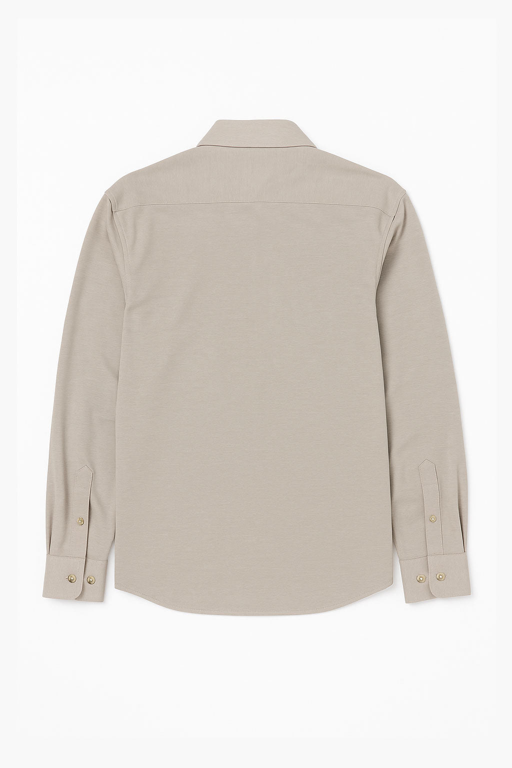 Camisas Para Hombre Jersey Spandex De Punto B55402 Beige