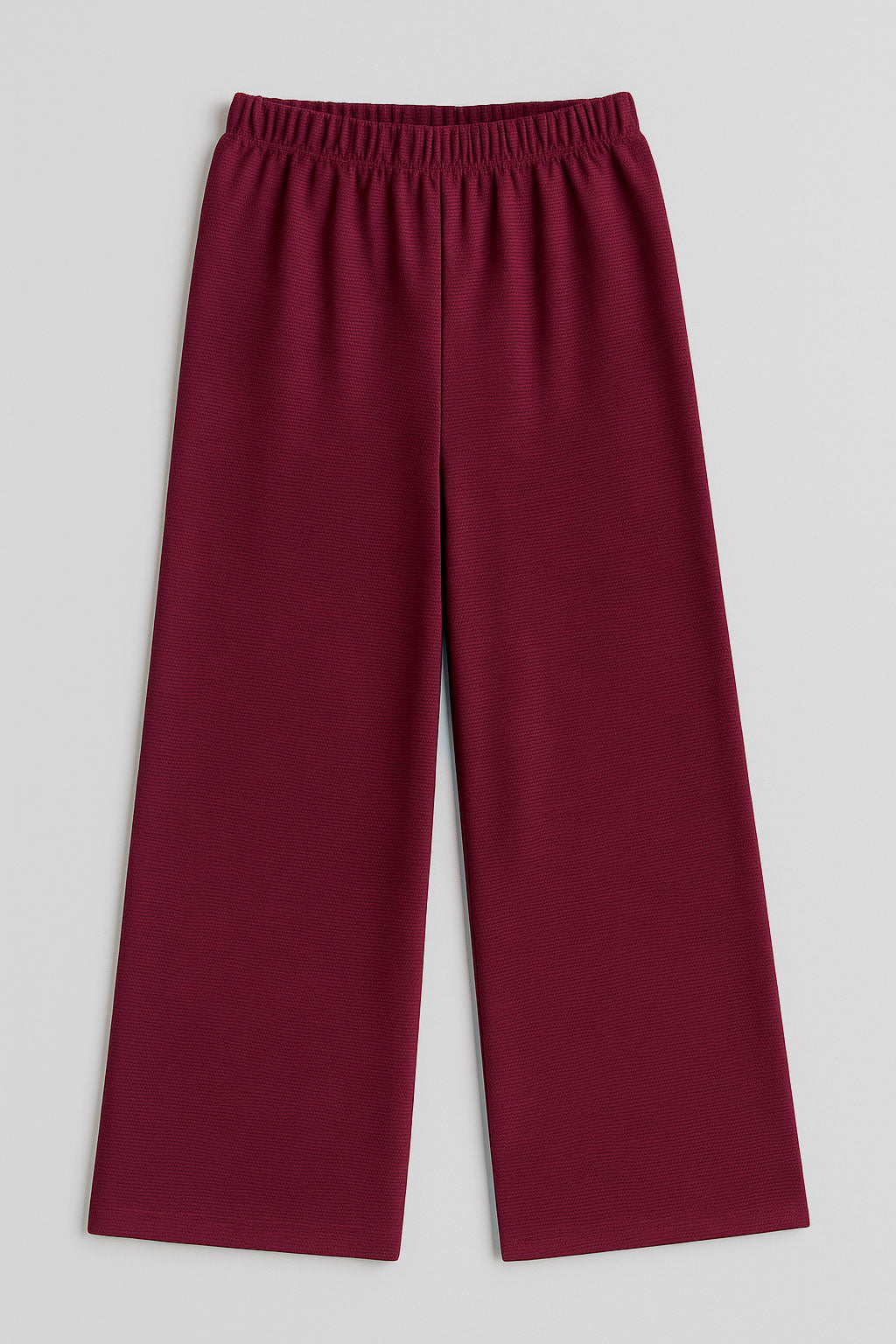 Pantalones Para Mujer Básico Con Textura W53117 Vino