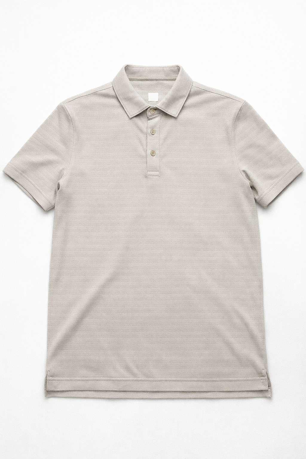 Playeras Polo Para Hombre Manga Corta Jacquard A51313 Beige