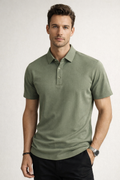 Playera Polo para Hombre Piqué Super Stretch Transpirable A61411 Verde