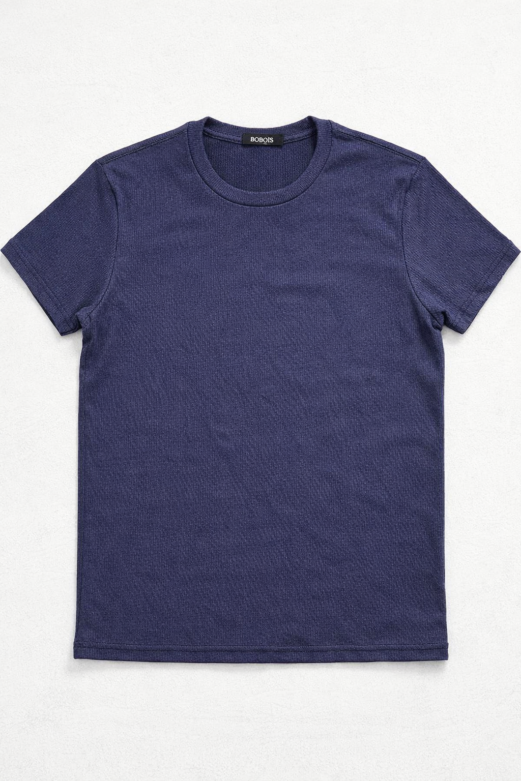 Playeras Para Hombre Manga Corta Con Textura A61302 Marino