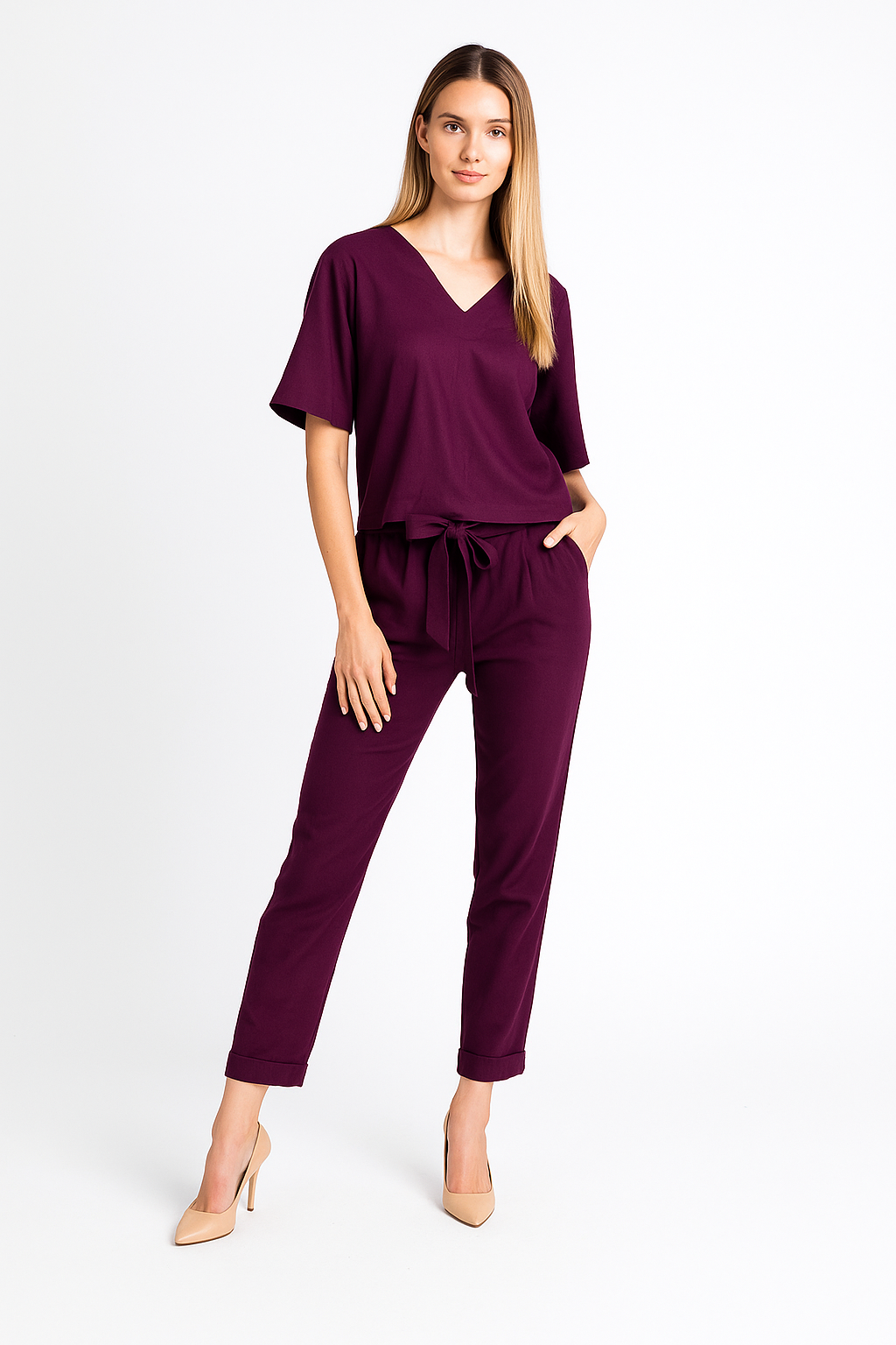 Blusas Para Mujer Oversize Suelta N51102 Uva