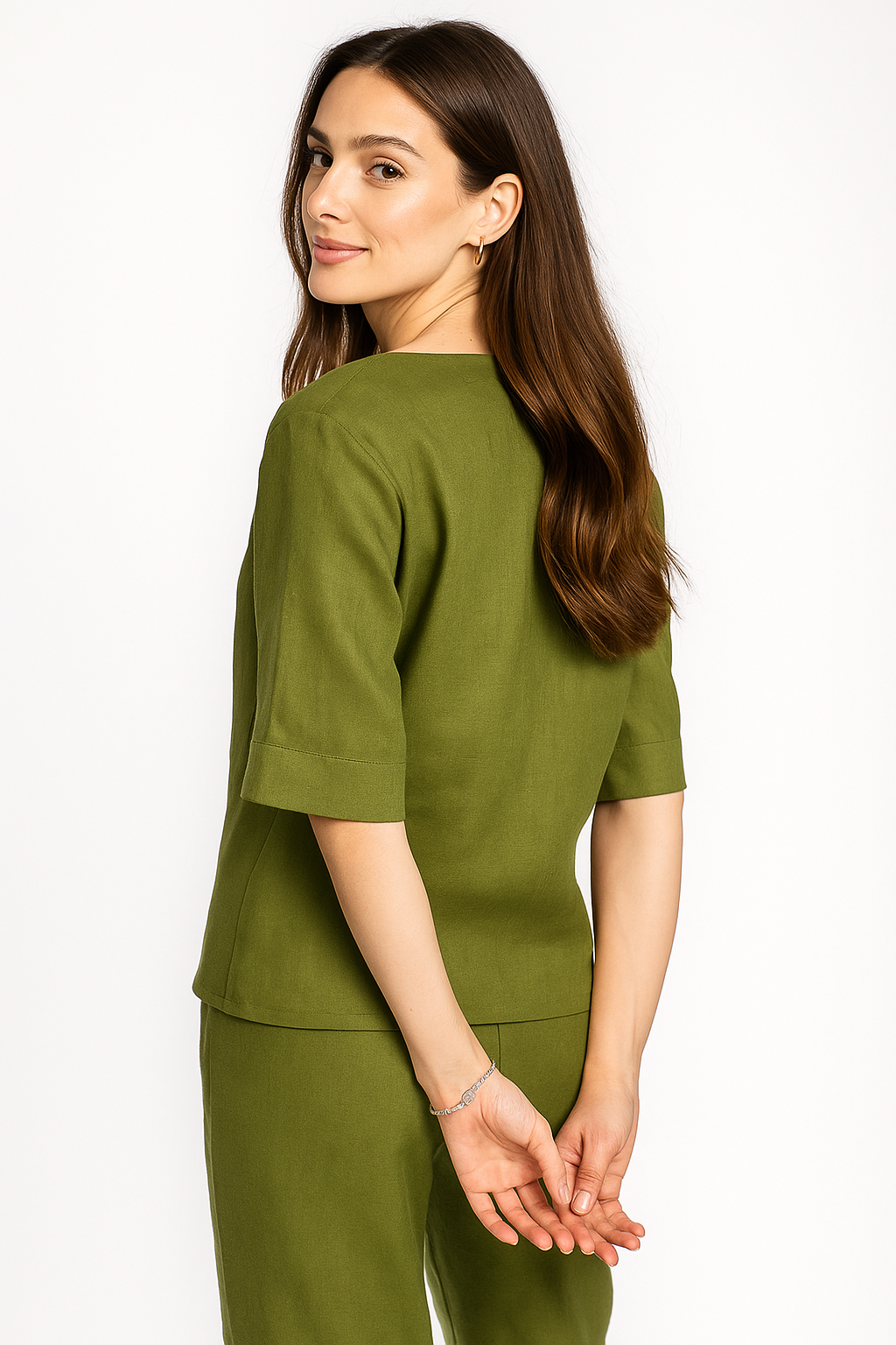 Blusas Para Mujer Oversize Suelta N51102 Olivo