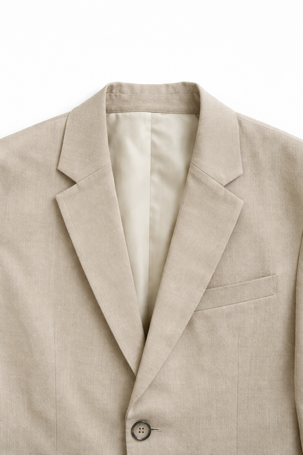 Sacos Para Hombre Corte Clásico Tipo Lino F61301 Natural