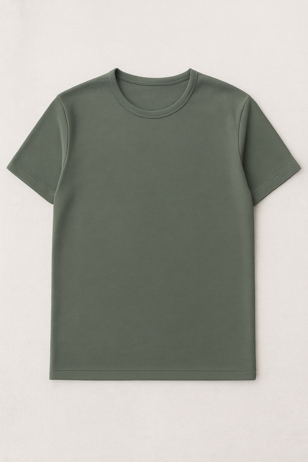 Playeras Para Hombre Slim Fit Microcostura A51301 Verde