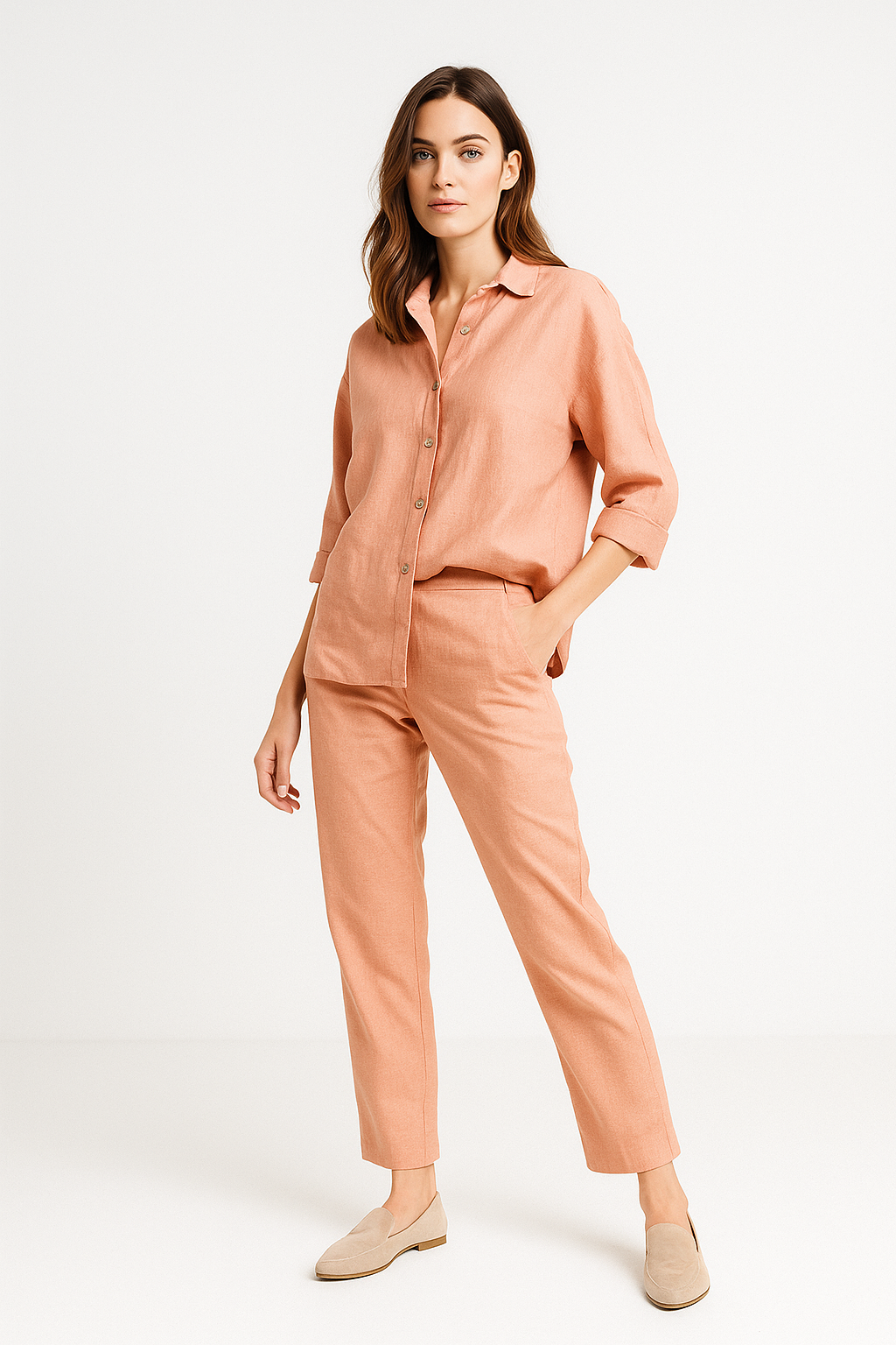 Pantalones Para Mujer Ligero Con Jareta W51114 Blush
