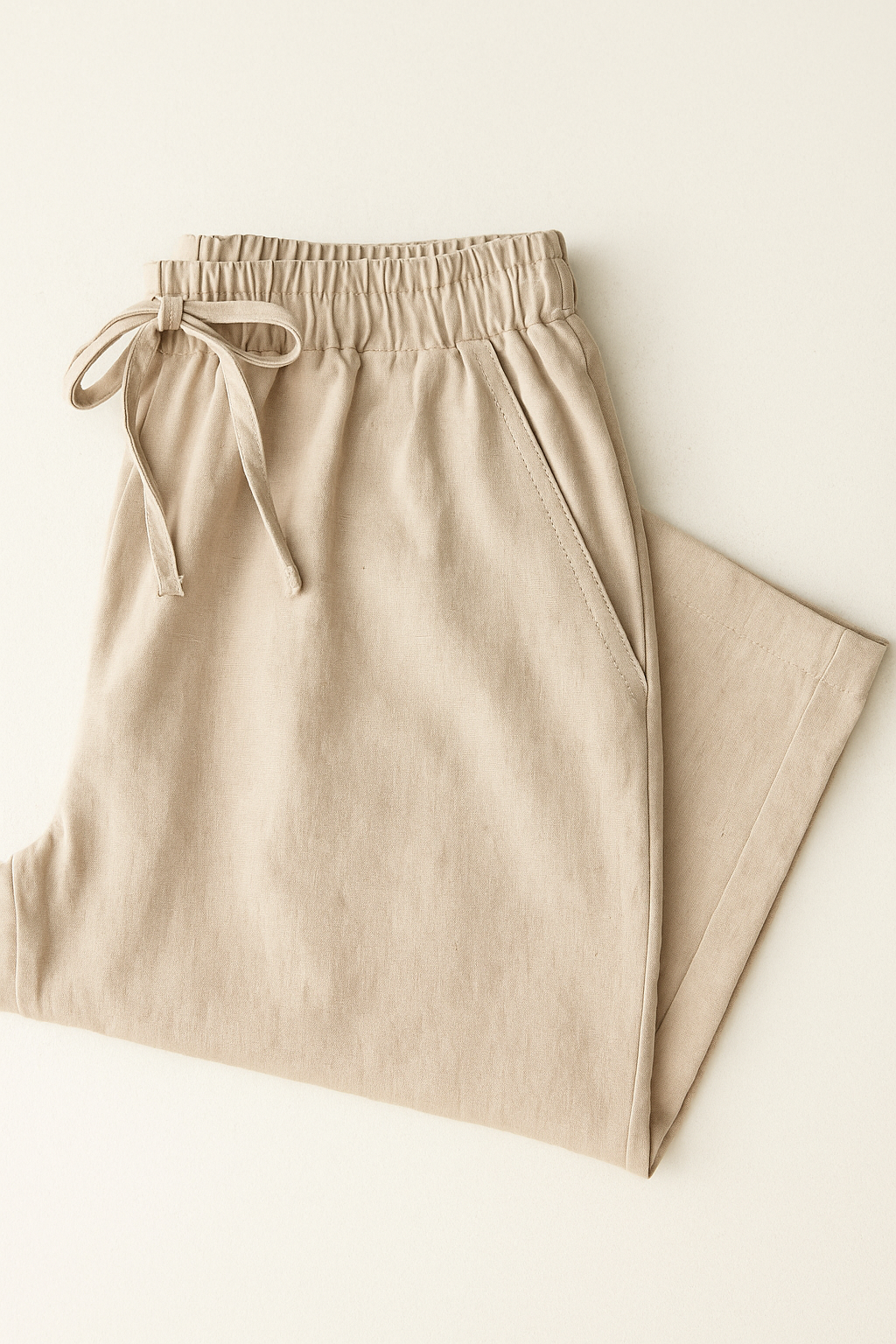 Pantalones Para Mujer Ligero Con Jareta W51114 Arena