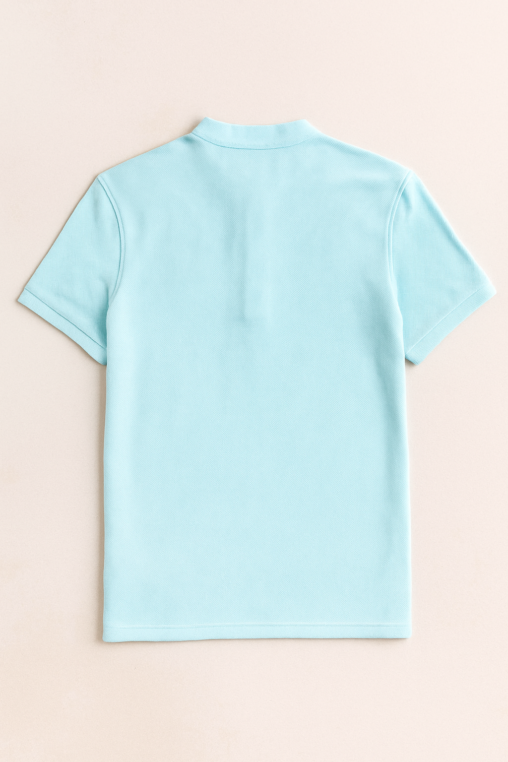 Playeras Polo Para Hombre Lisa De Manga Corta Cuello Mao APCMAO Aqua