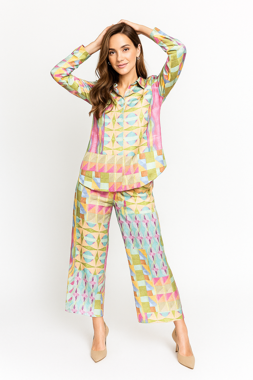 Pantalones Para Mujer Ancho Satinado W51103 Unico