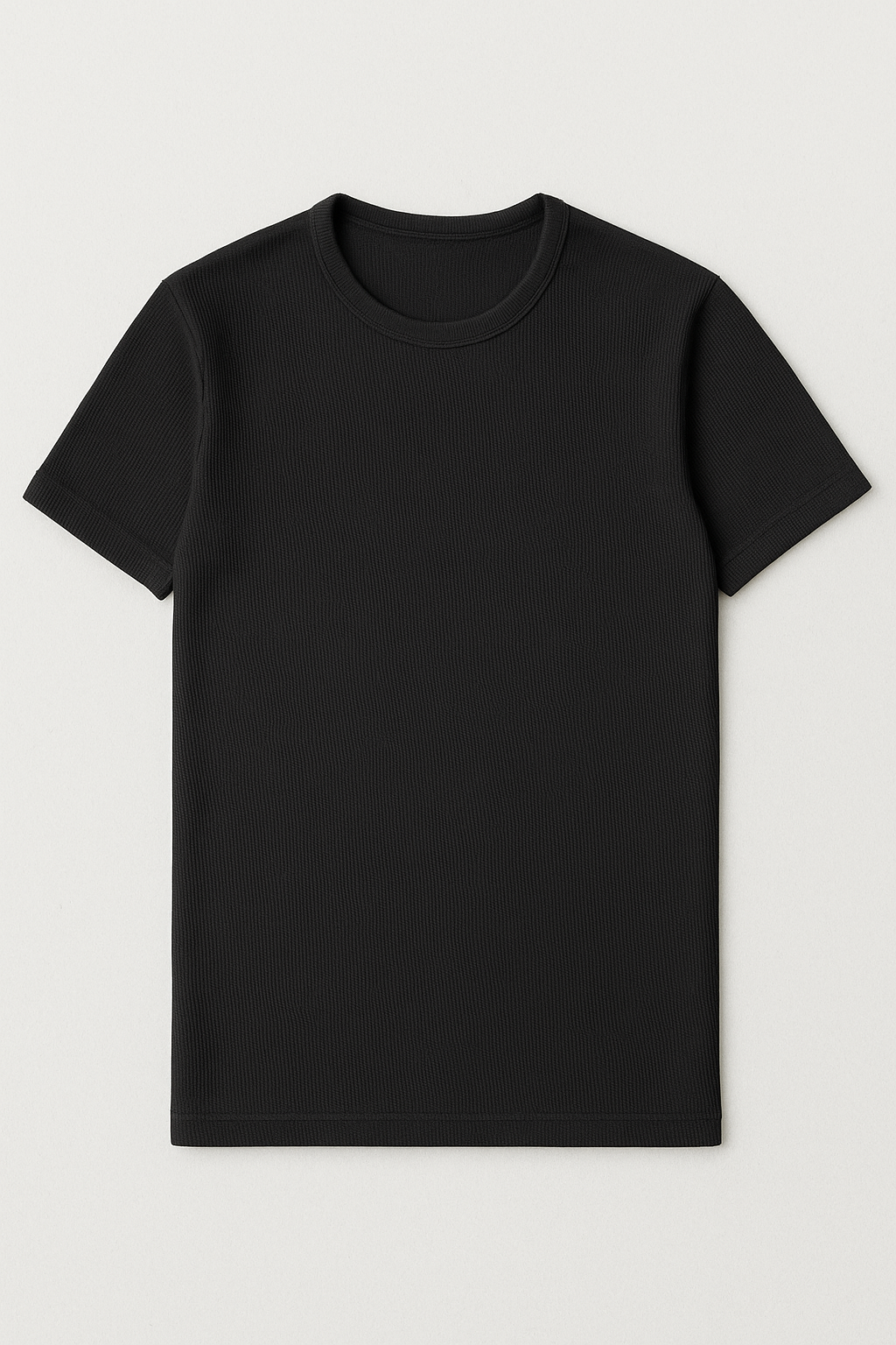 Playeras Para Hombre Slim Fit Textura A51303 Negro