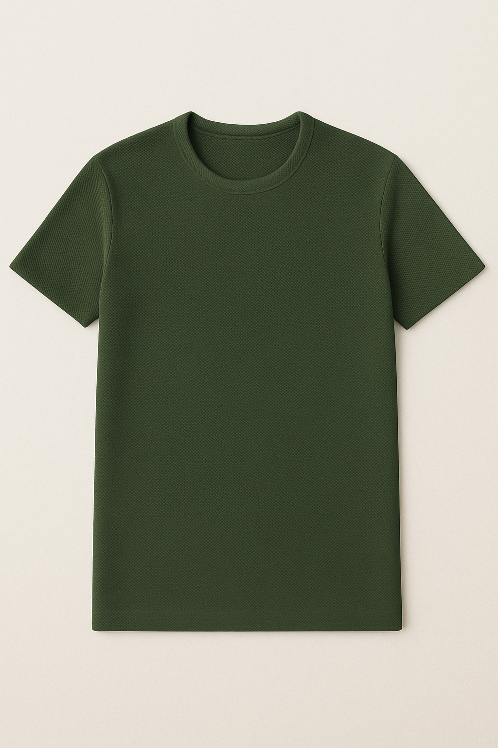 Playeras Para Hombre Slim Fit Textura A51303 Militar