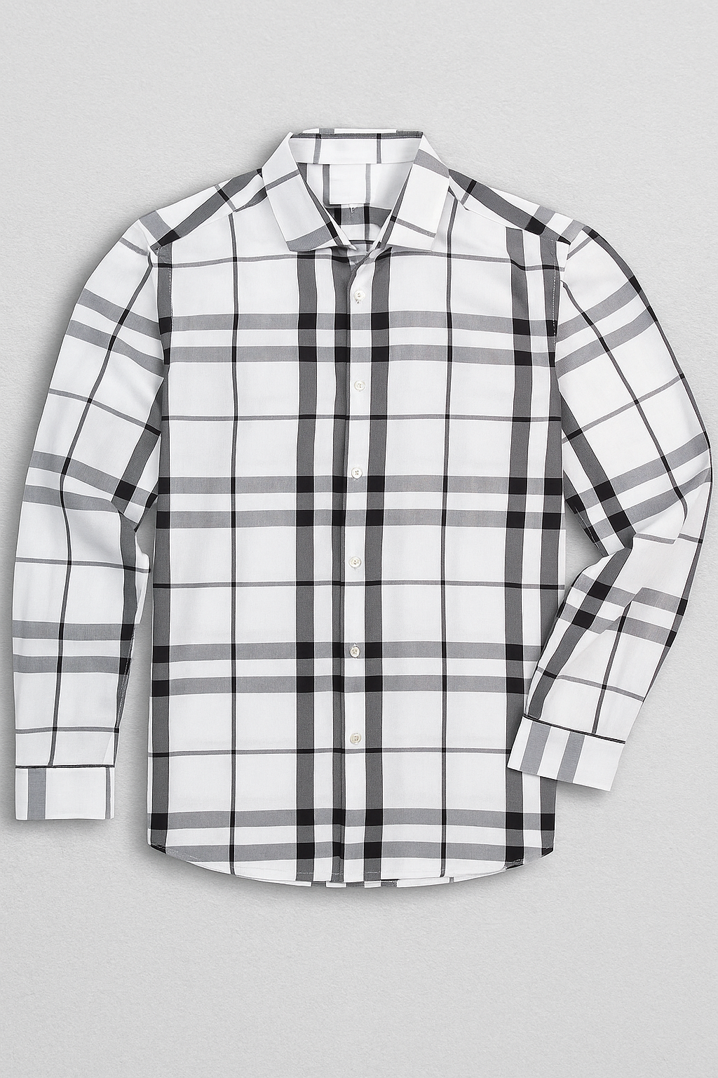 Camisas Para Hombre Bambú Manga Larga B51339 Blanco