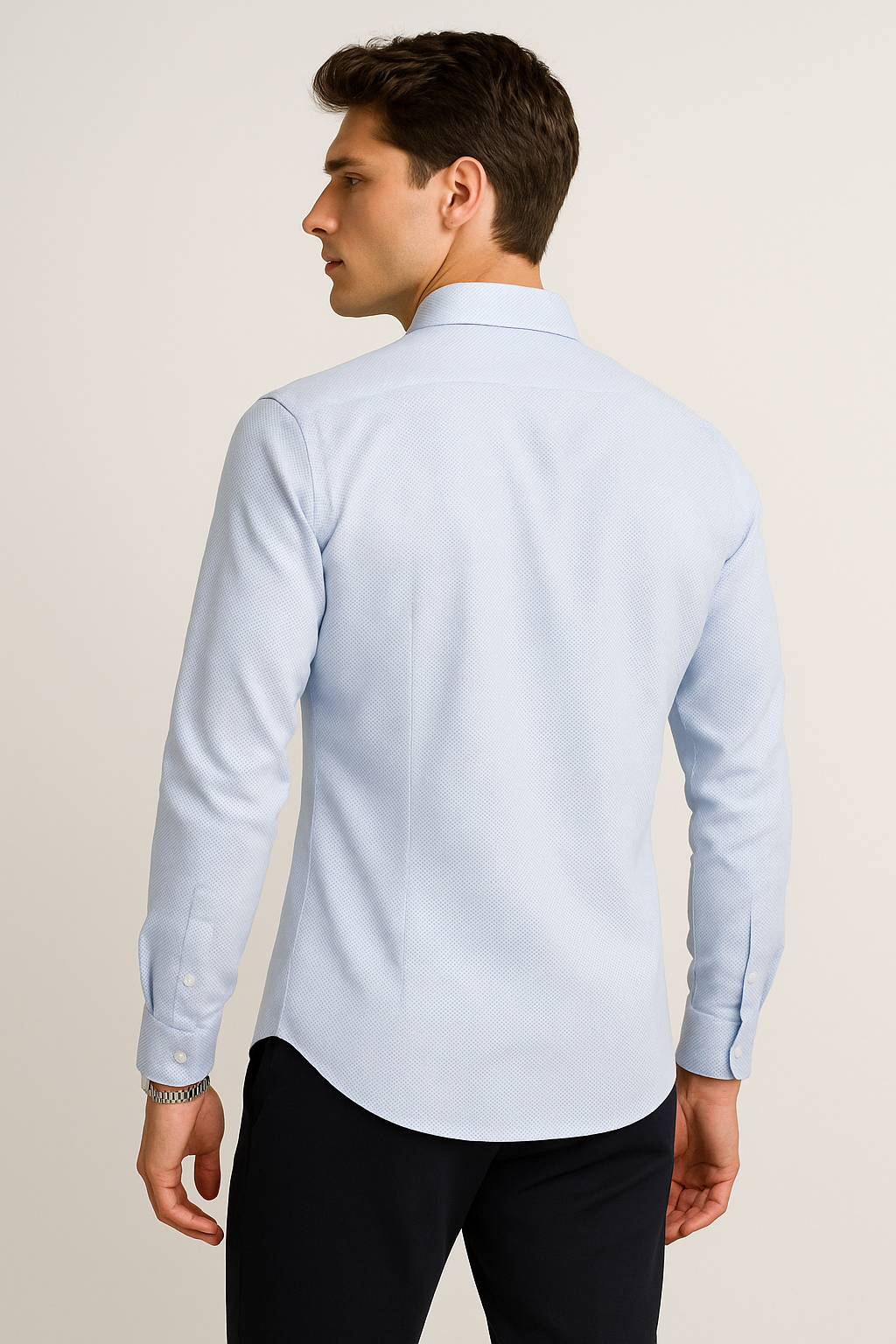 Camisas Para Hombre Slim Fit Textura B51311 2