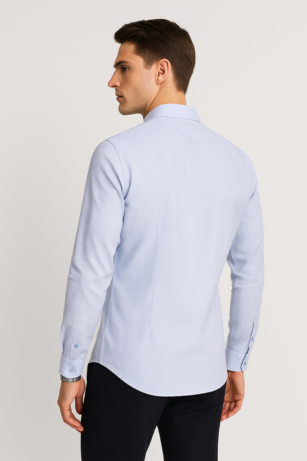 Camisas Para Hombre Slim Fit Textura B51311 3