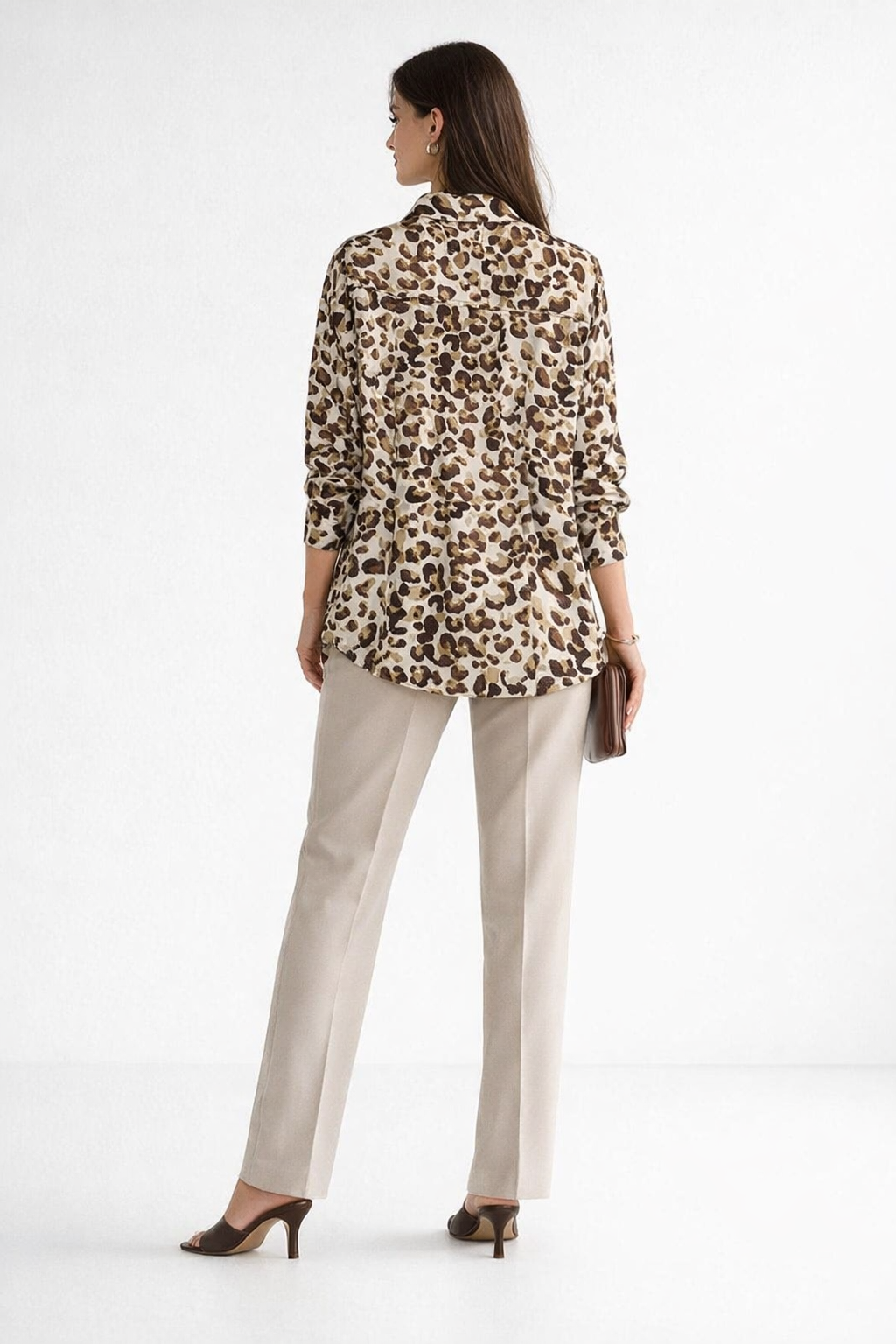 Blusas Para Mujer Oversize Estampado Leopardo N61114 Unico