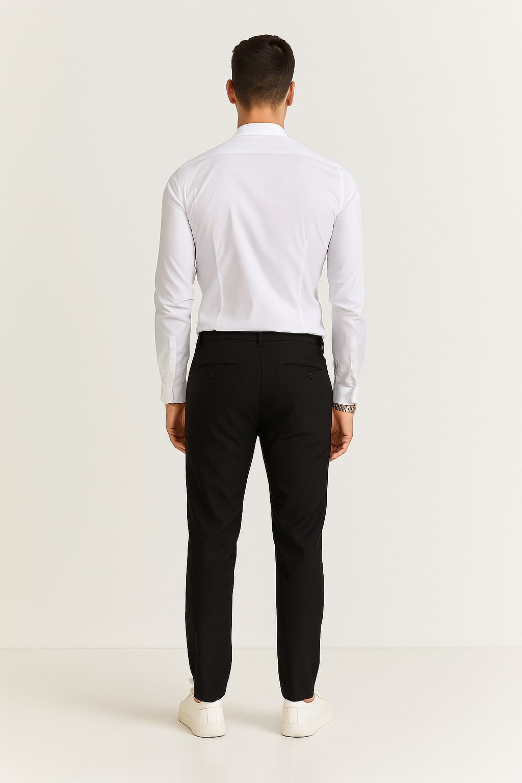 Pantalones Para Hombre De Vestir GPAVES Negro