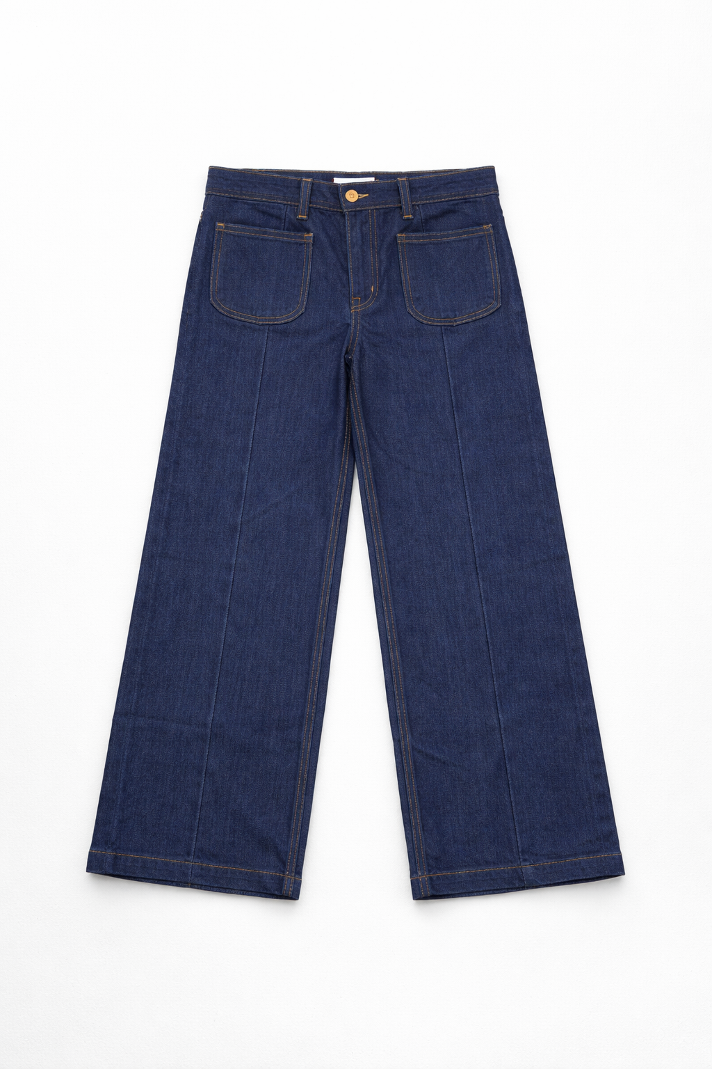 Jeans Para Mujer Corte Recto Con Pespunte V61100 Unico