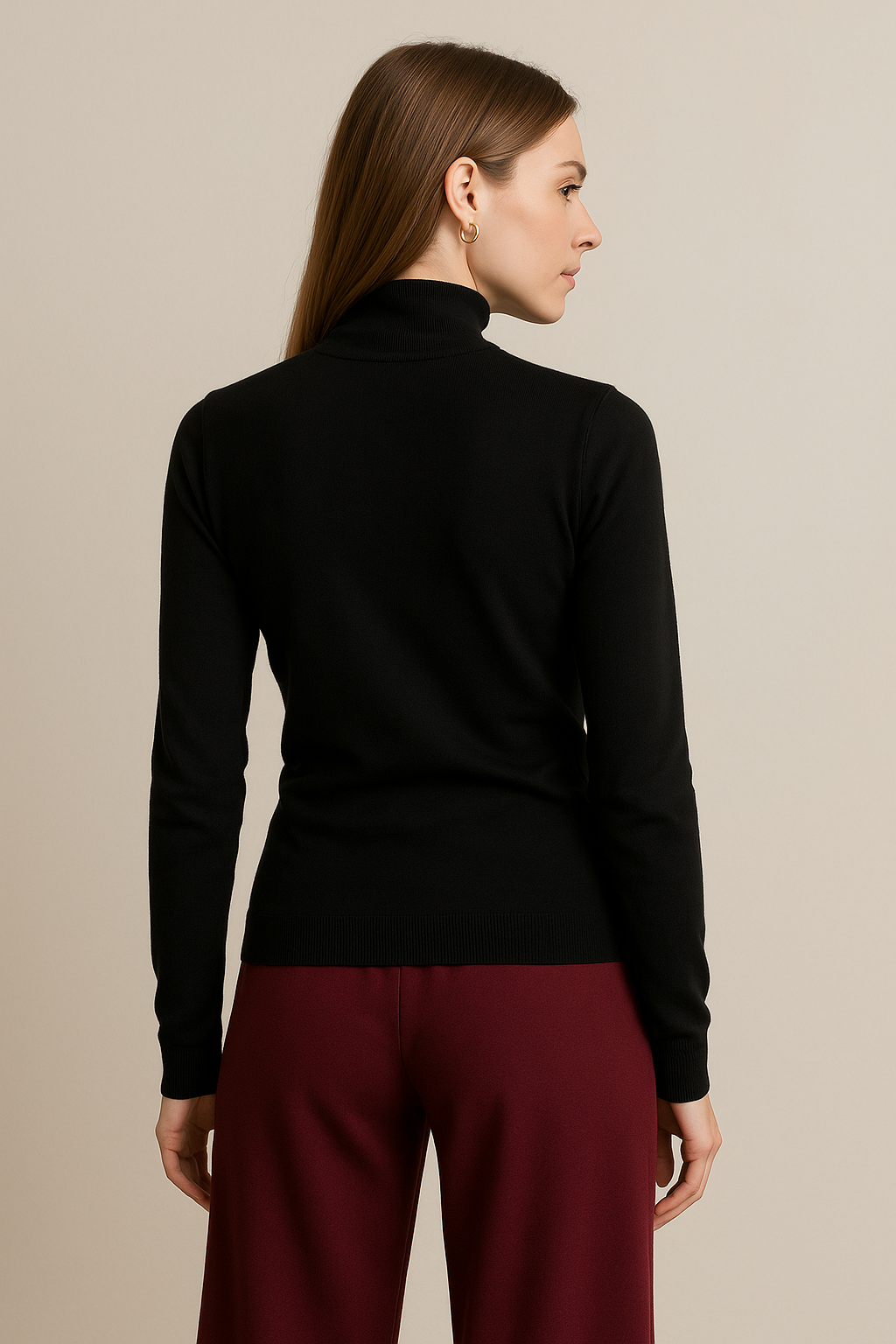 Sueteres Para Mujer Basico Cuello De Tortuga O43203 Negro