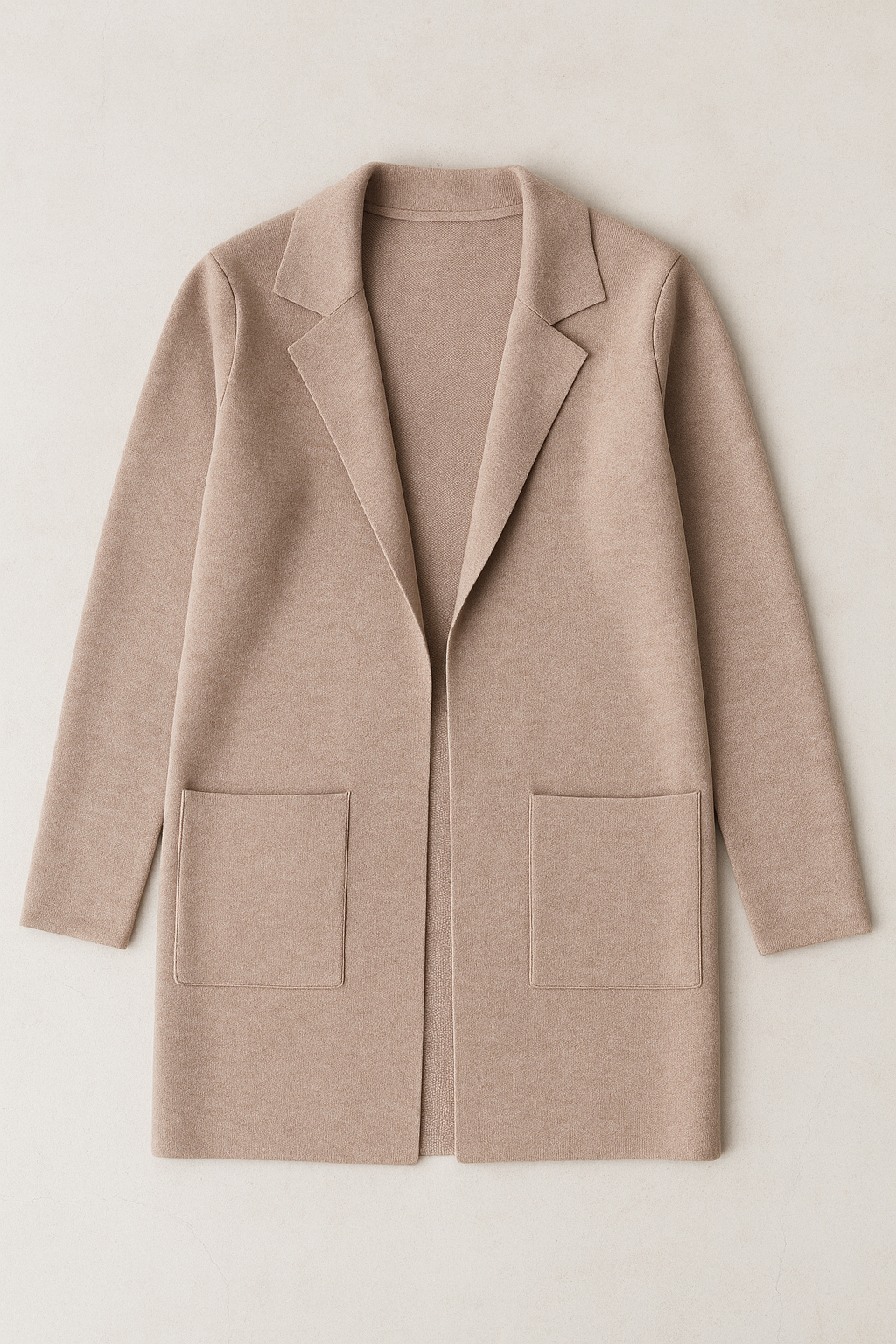 Sueteres Para Mujer Largo Abierto Tipo Gabardina O43205 Arena