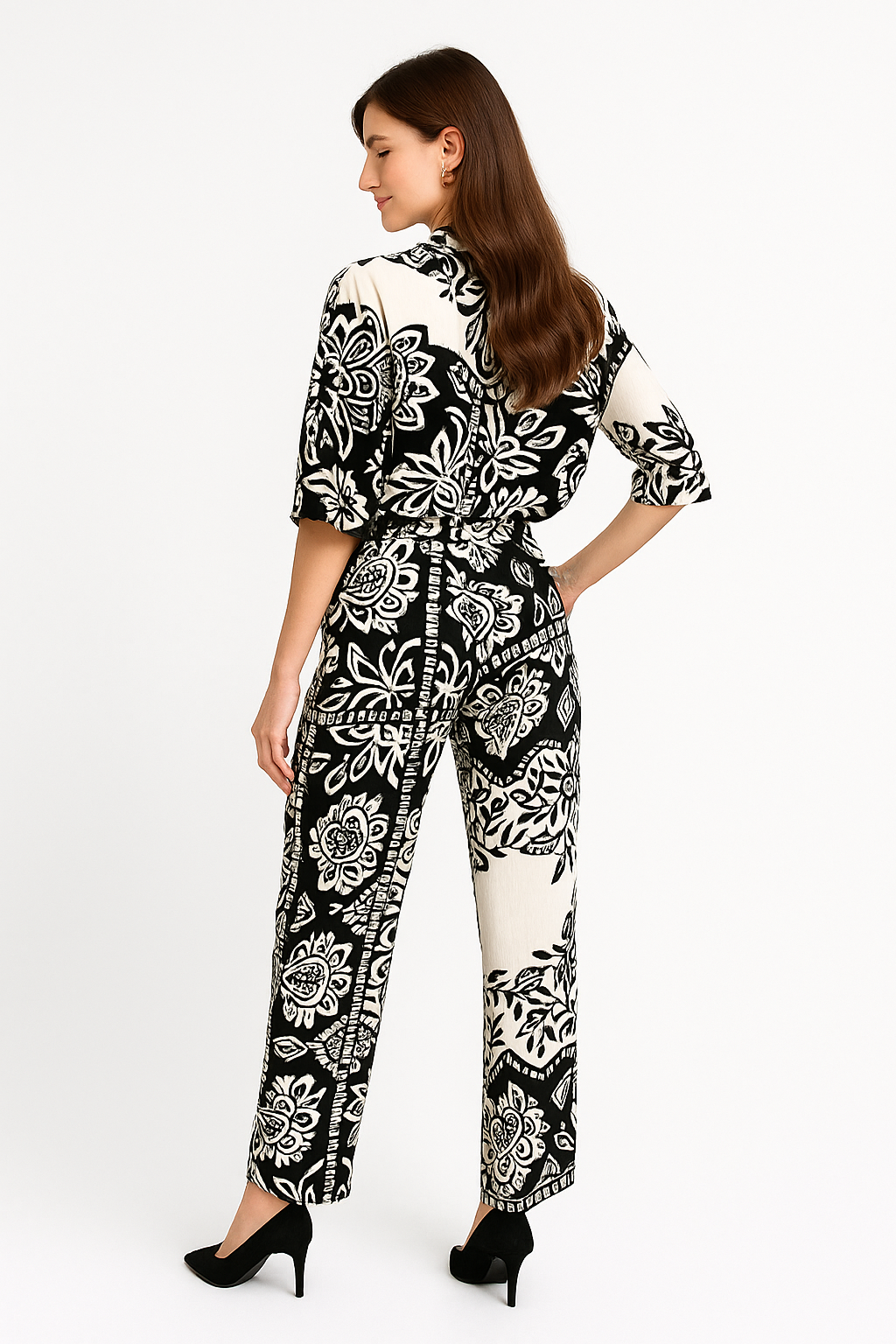 Pantalones Para Mujer Ligero Comodo W51128 Negro