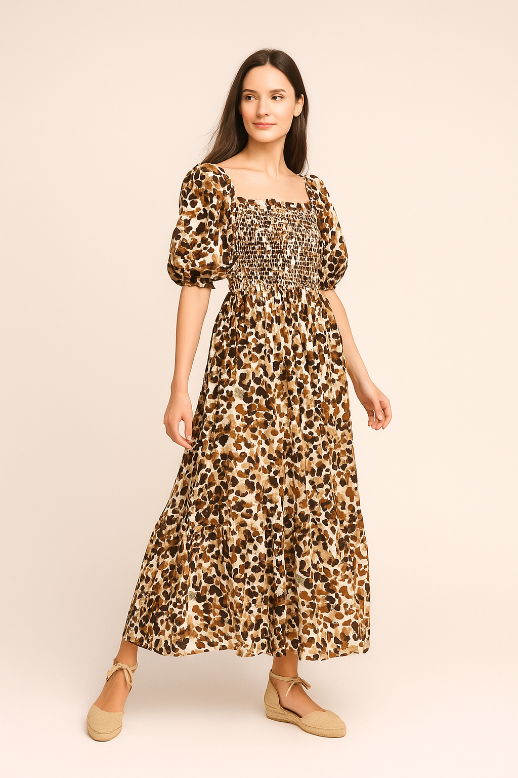 Vestidos Para Mujer Smock Animal Print S51126 Unico
