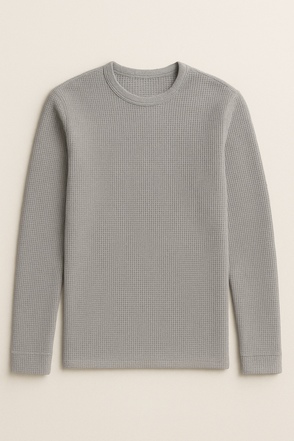 Playeras Para Hombre Textura Waffle A55316 Jaspe