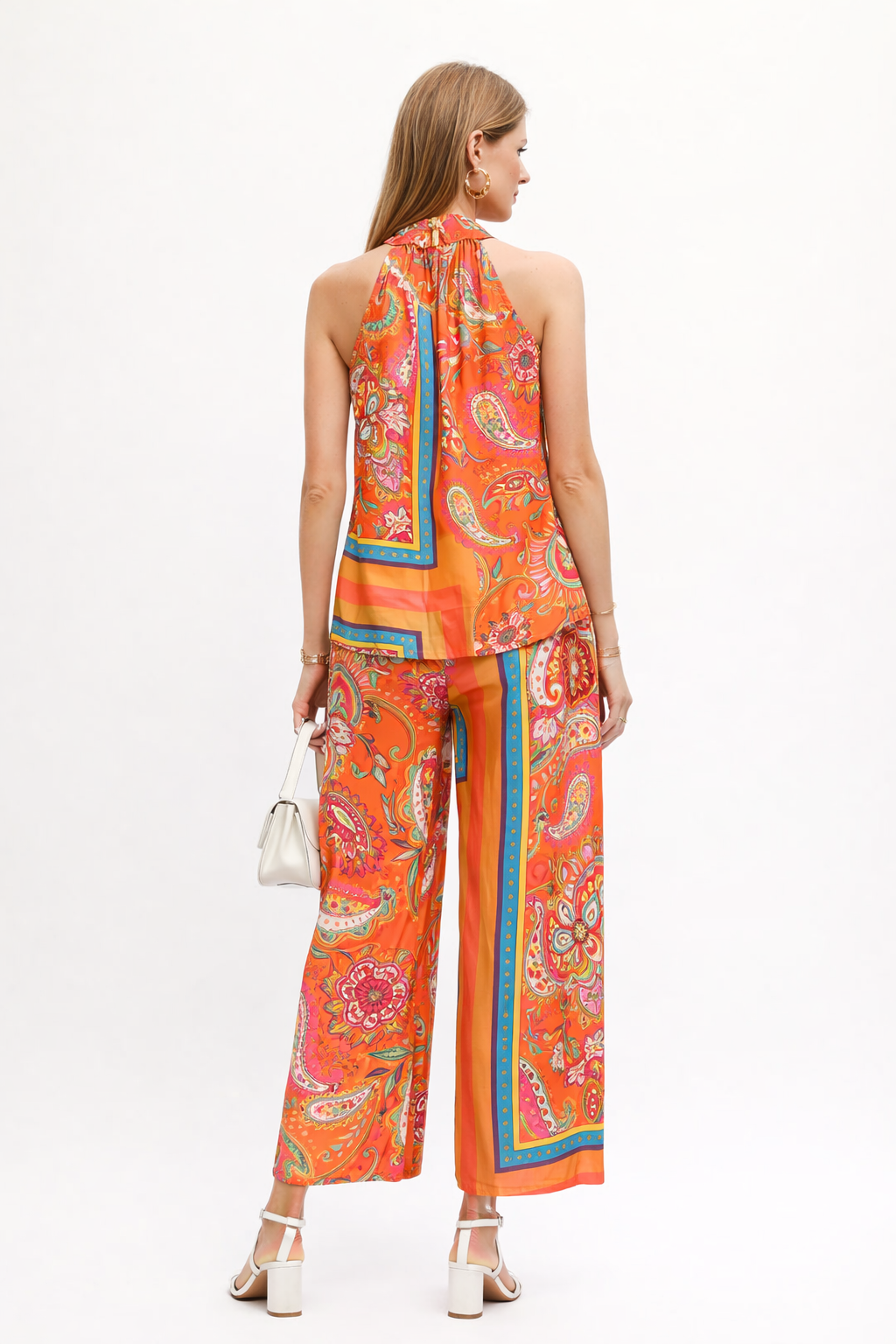 Blusas Para Mujer Cuello Halter Estampada N61118 Unico