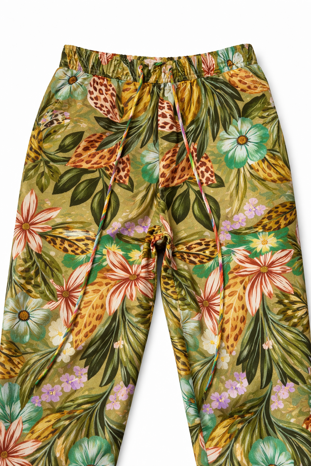 Pantalones Para Mujer Tipo Lino Con Jareta W61124 Unico
