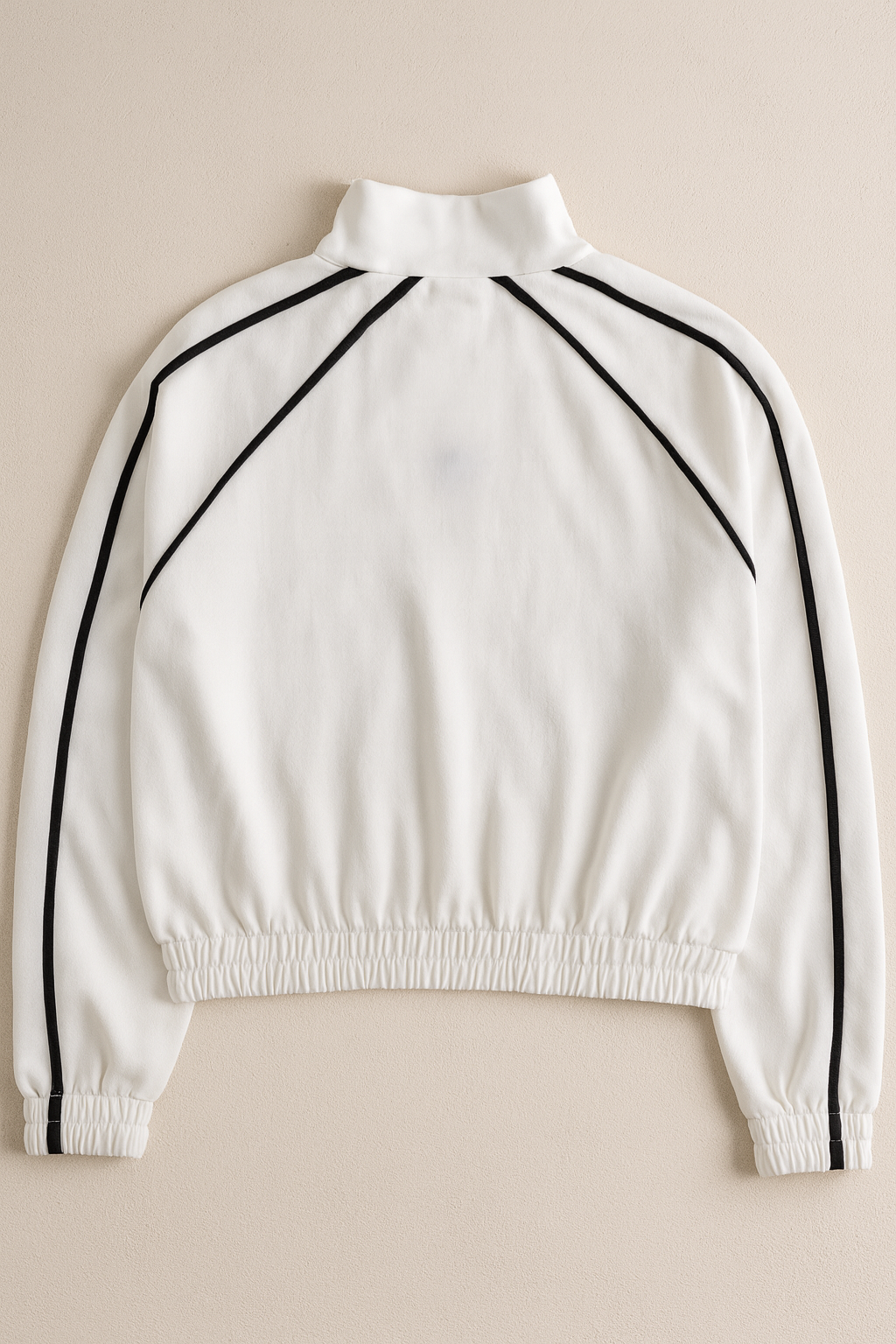 Chamarras Para Mujer Bomber Jacket Con Bies Q53104 Hueso