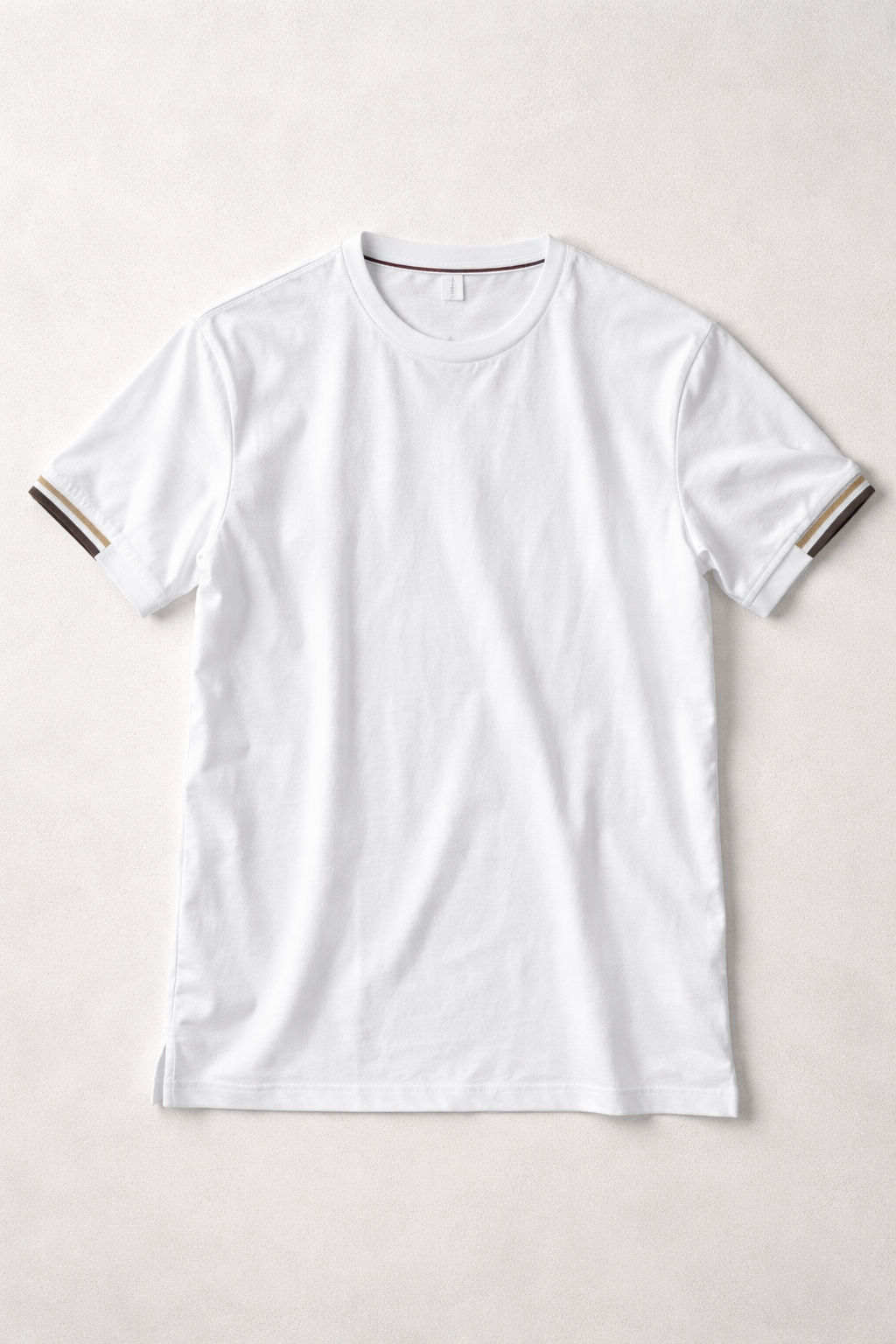 Playera para Hombre Cuello Redondo Antiarrugas Stretch A61404 Blanco