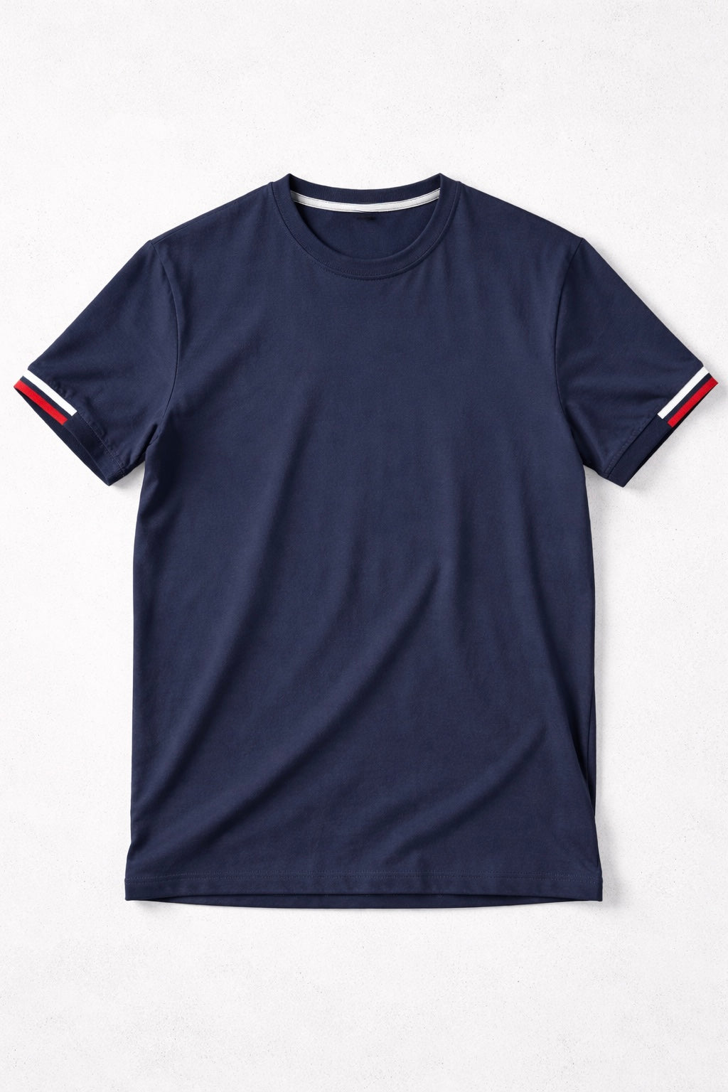 Playera para Hombre Cuello Redondo Antiarrugas Stretch A61404 Marino