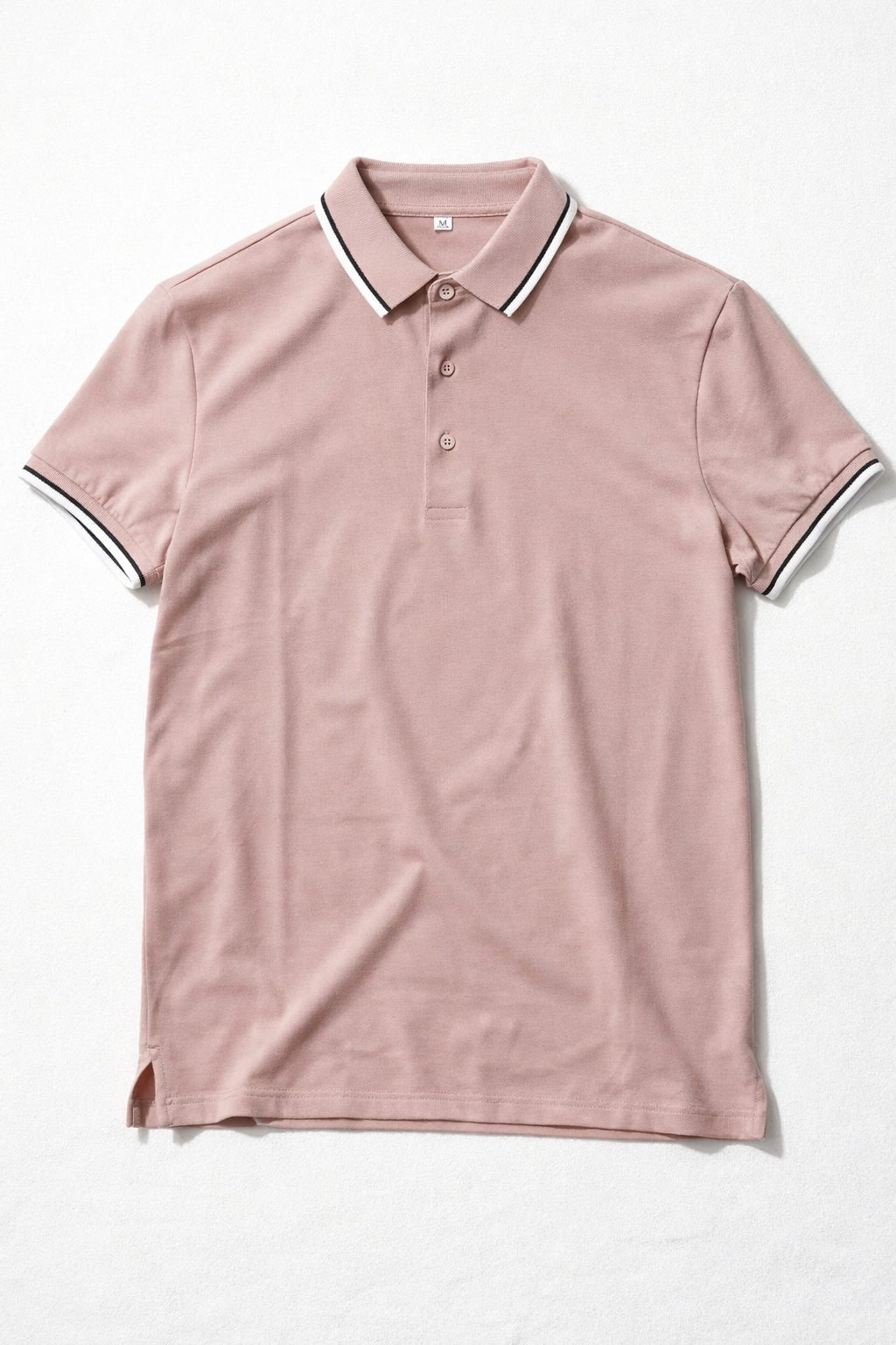 Playera Polo para Hombre Transpirable Stretch Antiarrugas A61413 Rosa